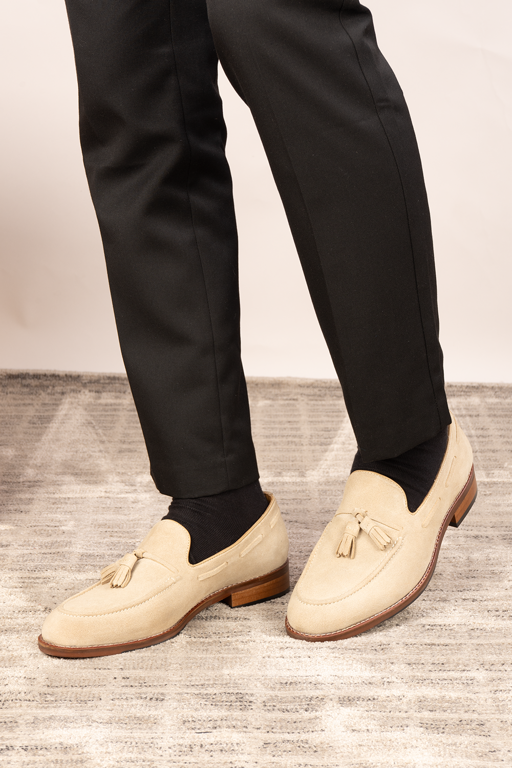 Issac Sand Suede Loafer for Men | Mens loafers for formal and casual occasions