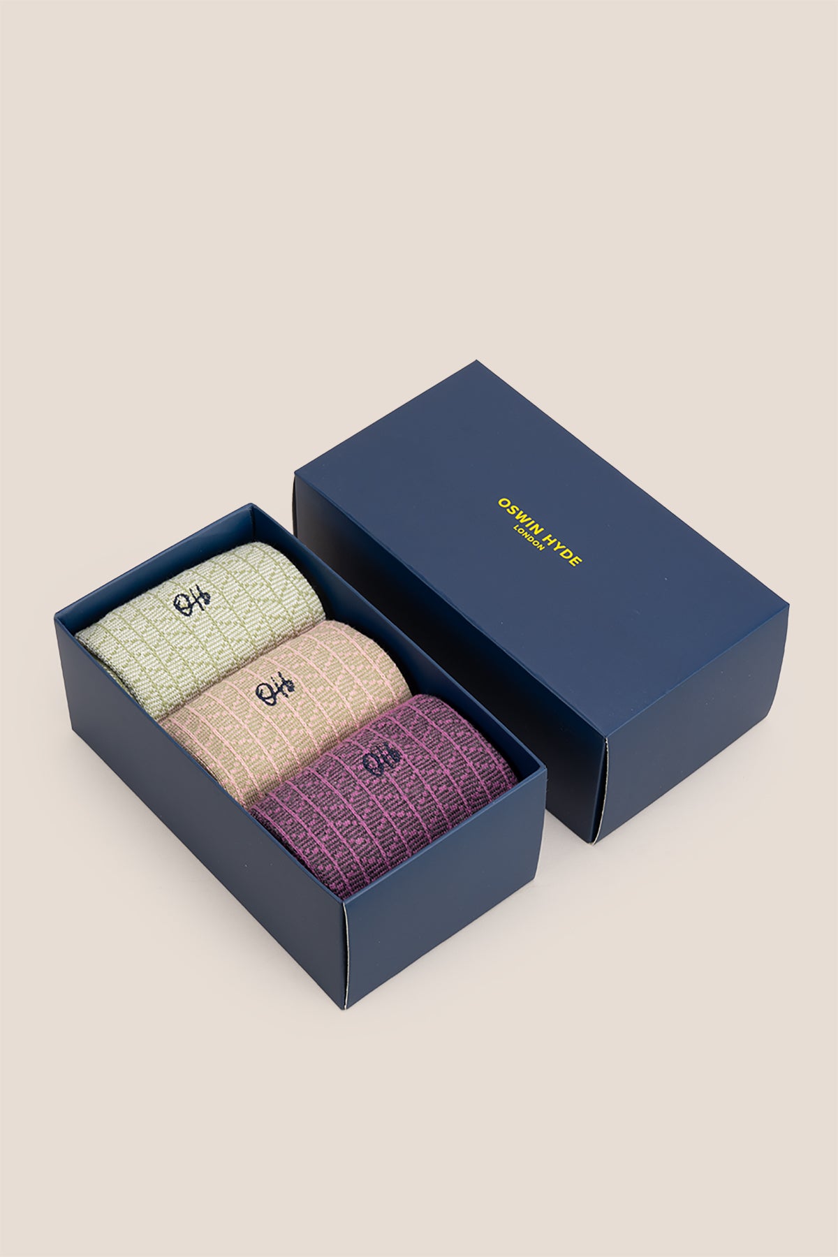 Oswin Hyde Pastel Staples men’s cotton socks fifteen-pack featuring soft pastel colors, luxury comfort, and stylish everyday wear