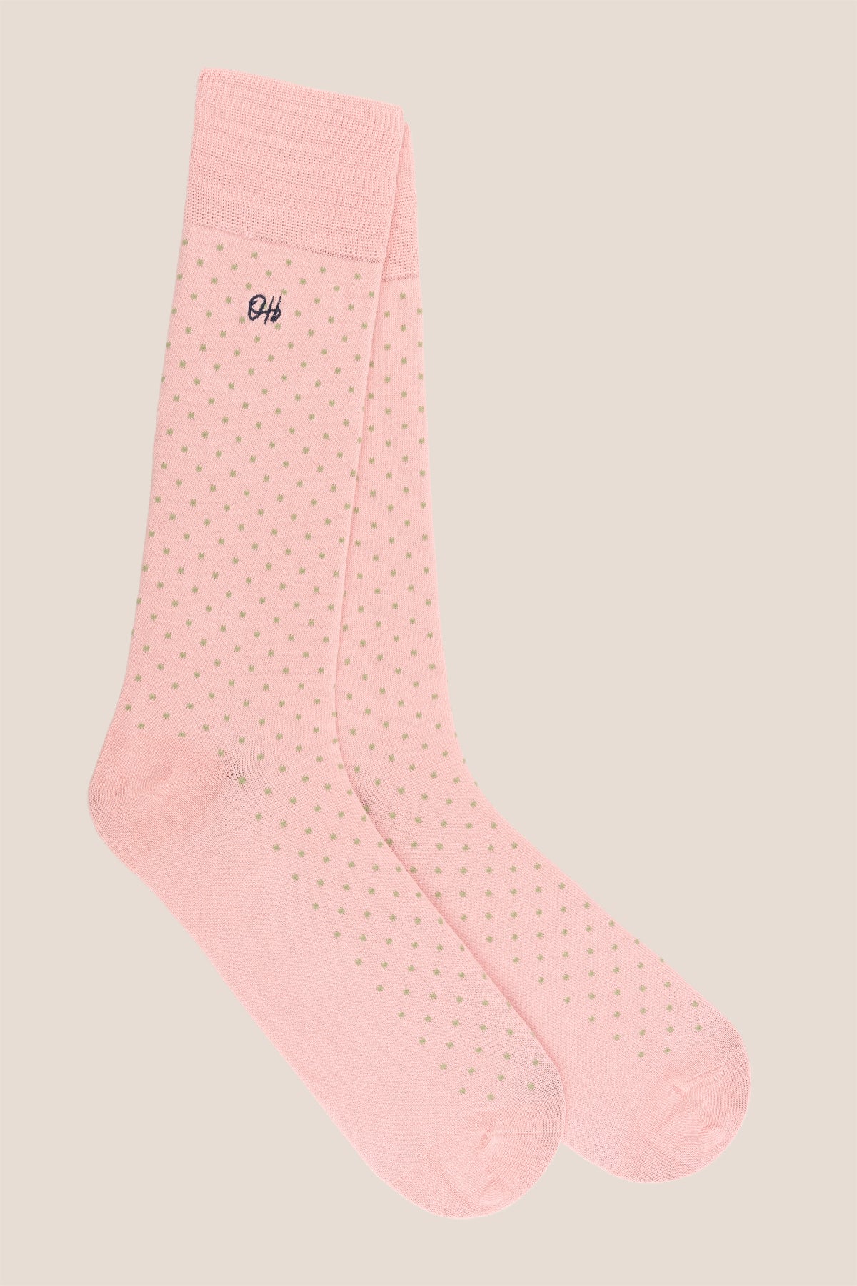 Oswin Hyde Polka Pastel men’s cotton socks in a three-pack. These luxury socks offer comfort, style, and a playful polka dot design for everyday wear.