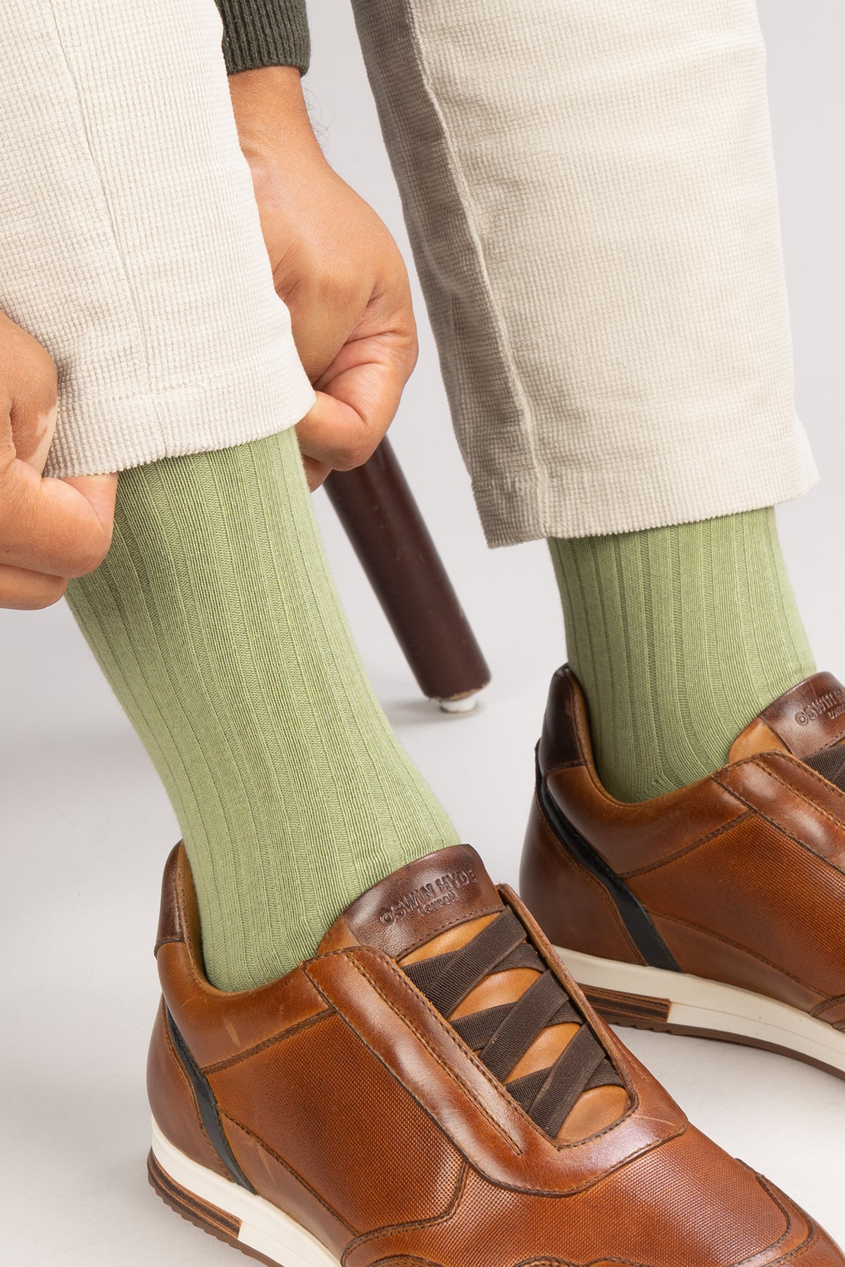 Oswin Hyde Pastel Staples men’s cotton socks fifteen-pack featuring soft pastel colors, luxury comfort, and stylish everyday wear