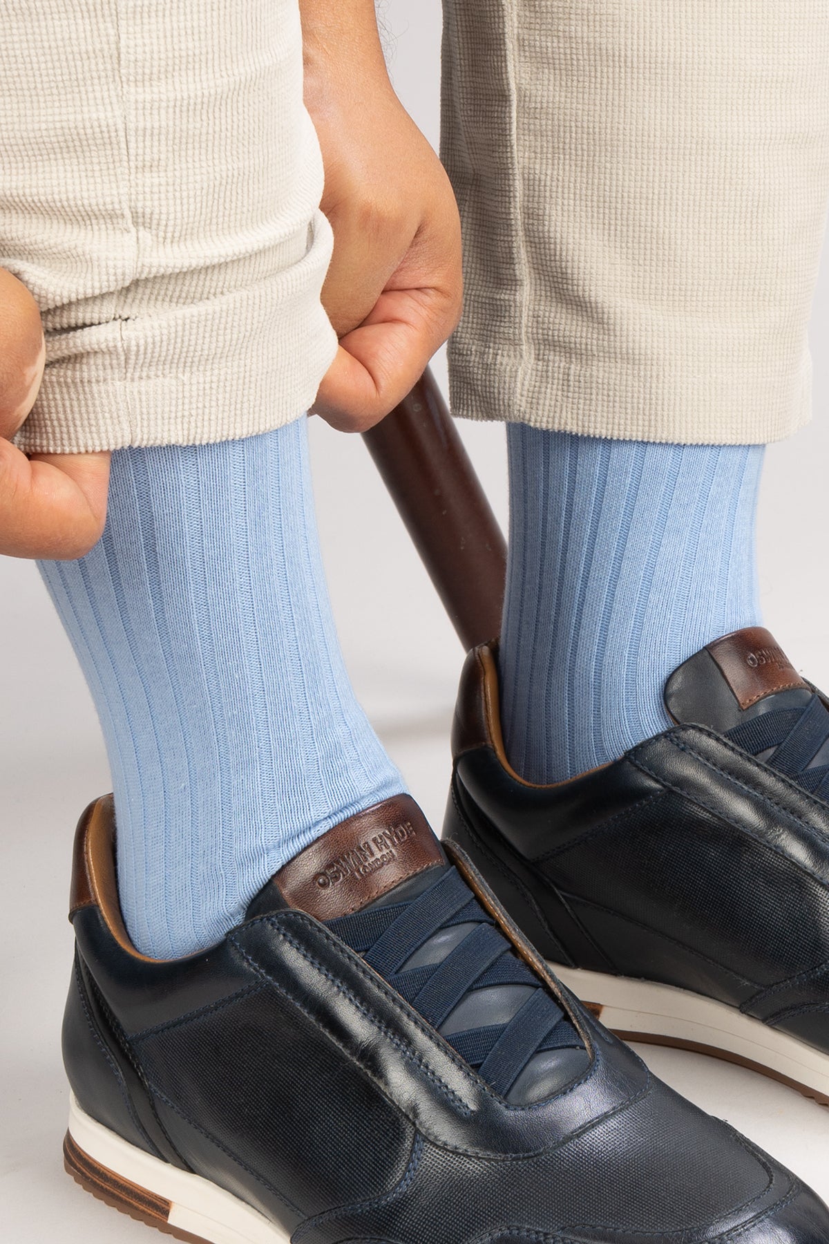 Oswin Hyde Pastel Staples men’s cotton socks fifteen-pack featuring soft pastel colors, luxury comfort, and stylish everyday wear