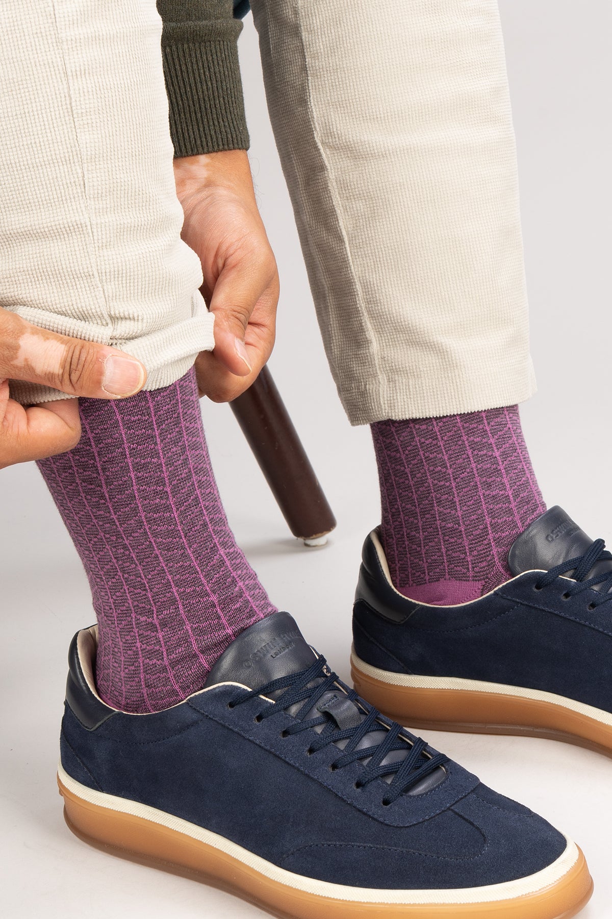 Oswin Hyde Pastel Staples men’s cotton socks fifteen-pack featuring soft pastel colors, luxury comfort, and stylish everyday wear