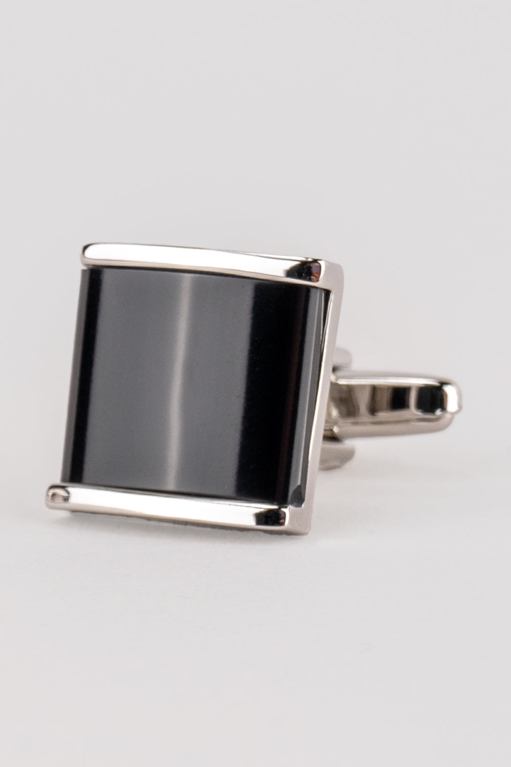Louis Black men’s cufflinks in stainless steel with intricate metal detailing and precision finish for timeless formal elegance.