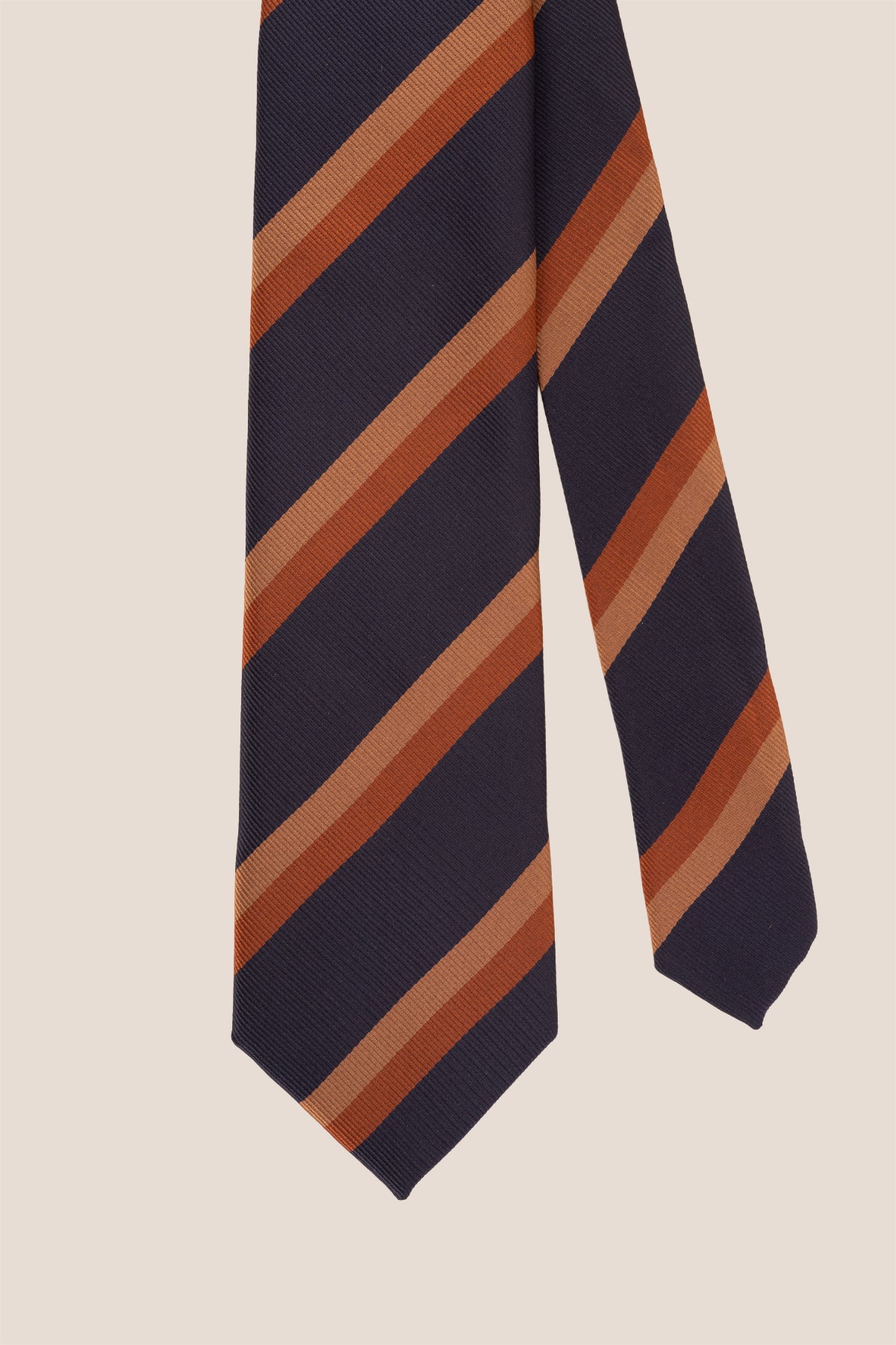 League Navy Stripes tie for men, designed with a classic and sophisticated navy stripe pattern.