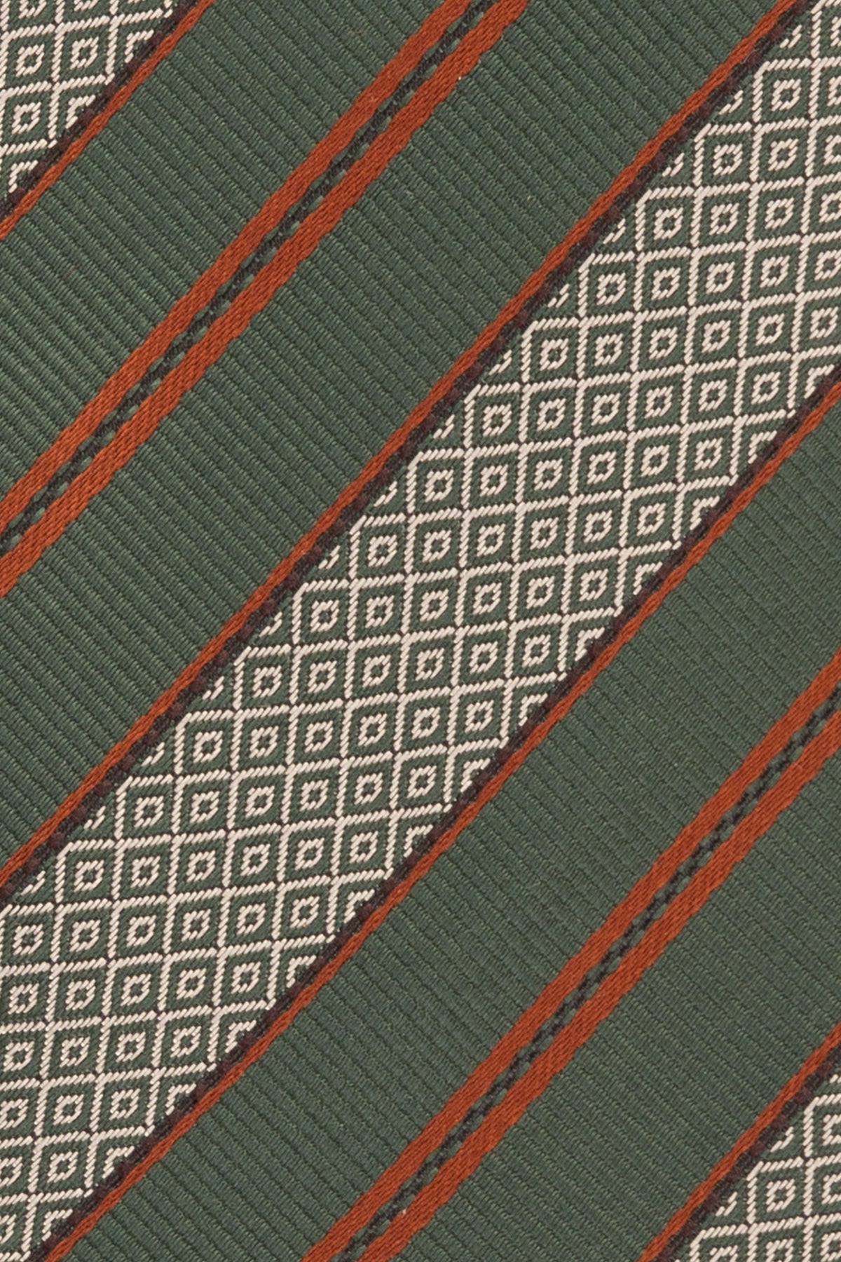 Oswin Hyde Vintage Green Stripes ties for men. Designed with classic green stripes, made from premium material to elevate your style.