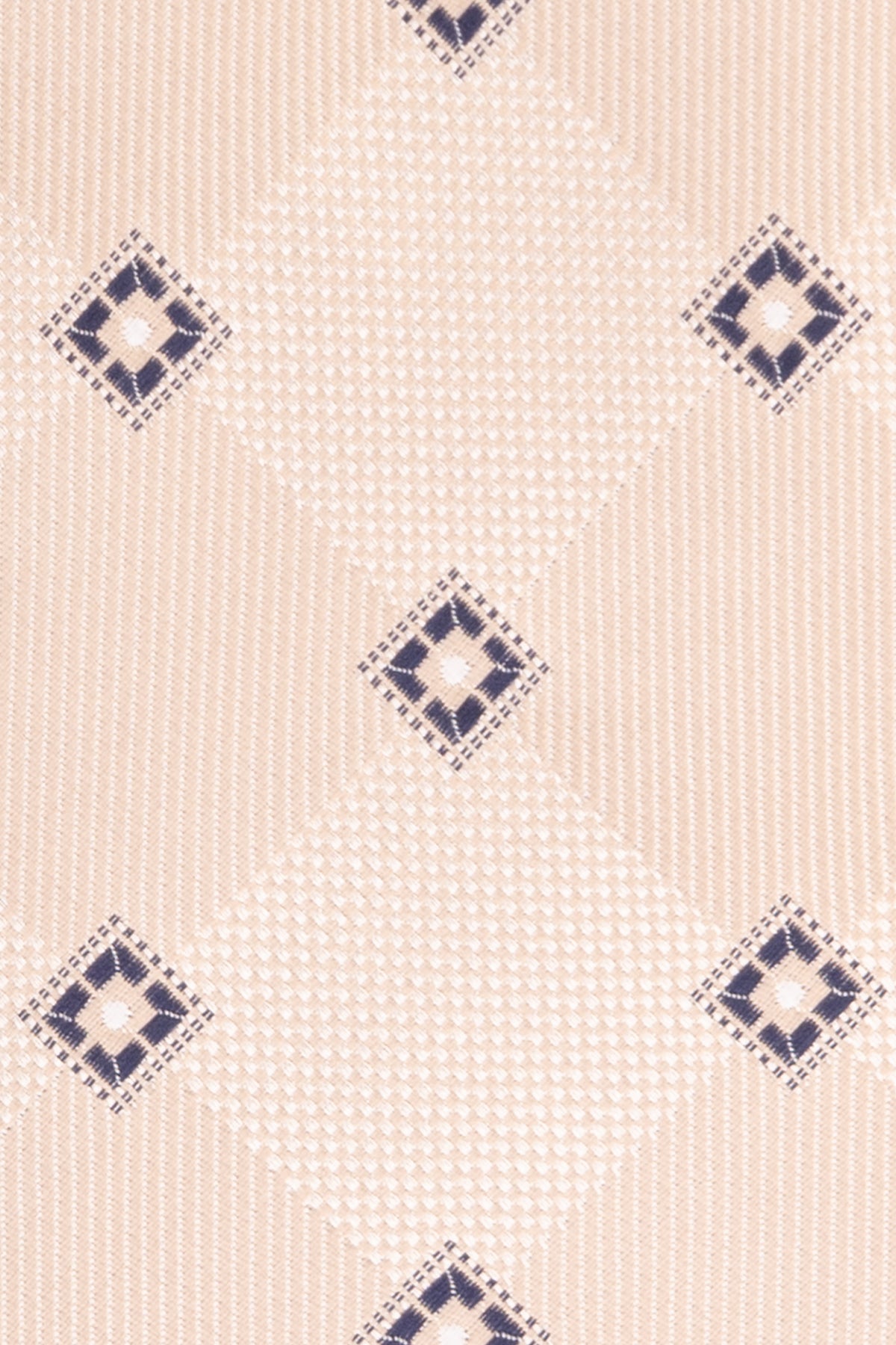 Cream Vintage Motif necktie for men featuring refined vintage-inspired pattern with soft cream tones and elegant detailed motifs for formal or semi-formal wear