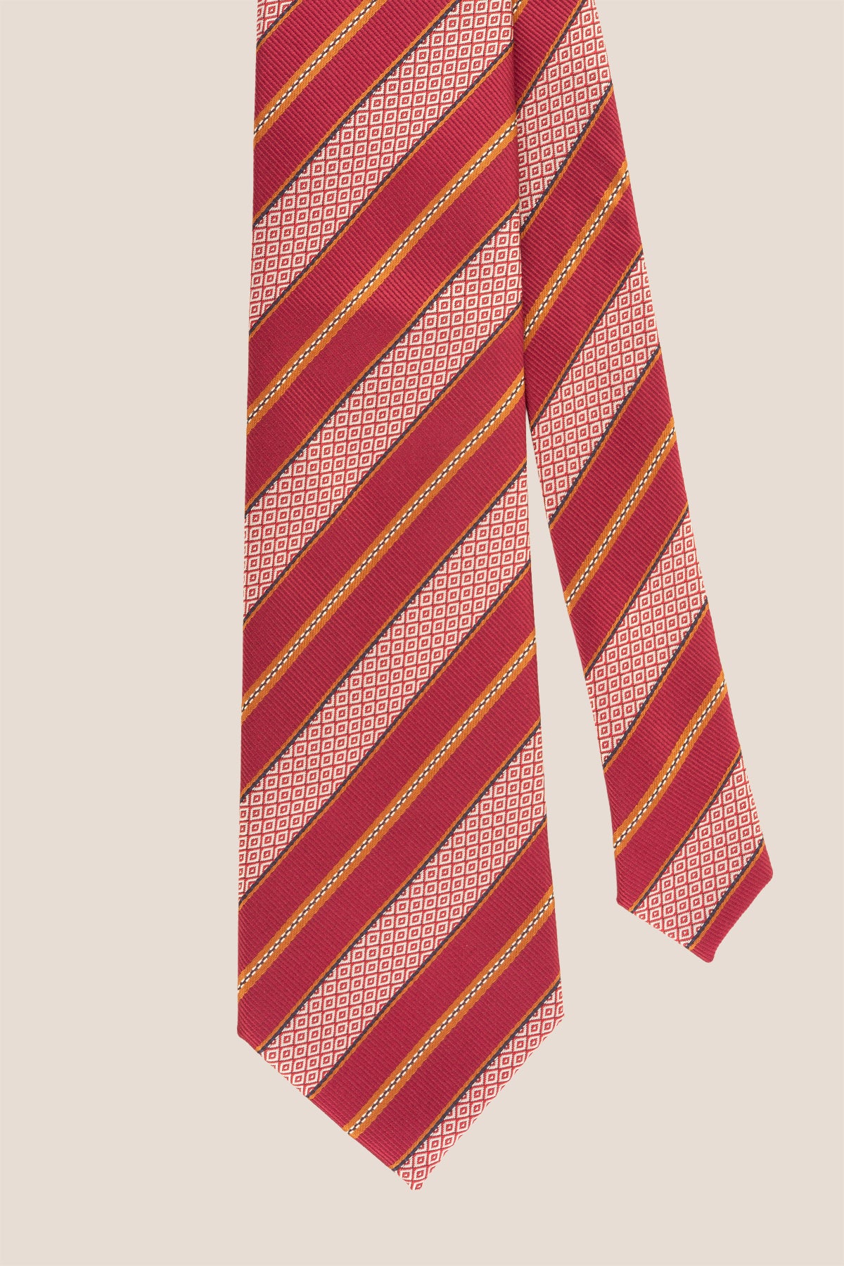 Vintage Red Stripes ties for men, crafted for timeless appeal and modern sophistication with bold red stripes, creating a striking design