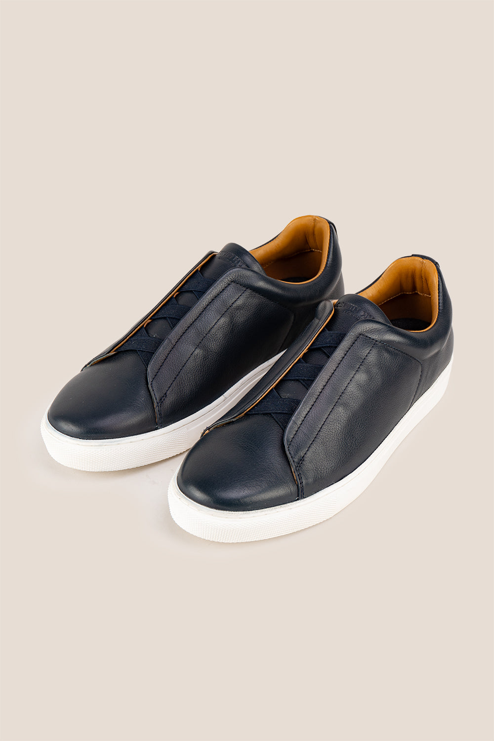 Smudge Navy Suede Sneakers for Men. Crafted from premium suede, offering lightweight wear, modern style