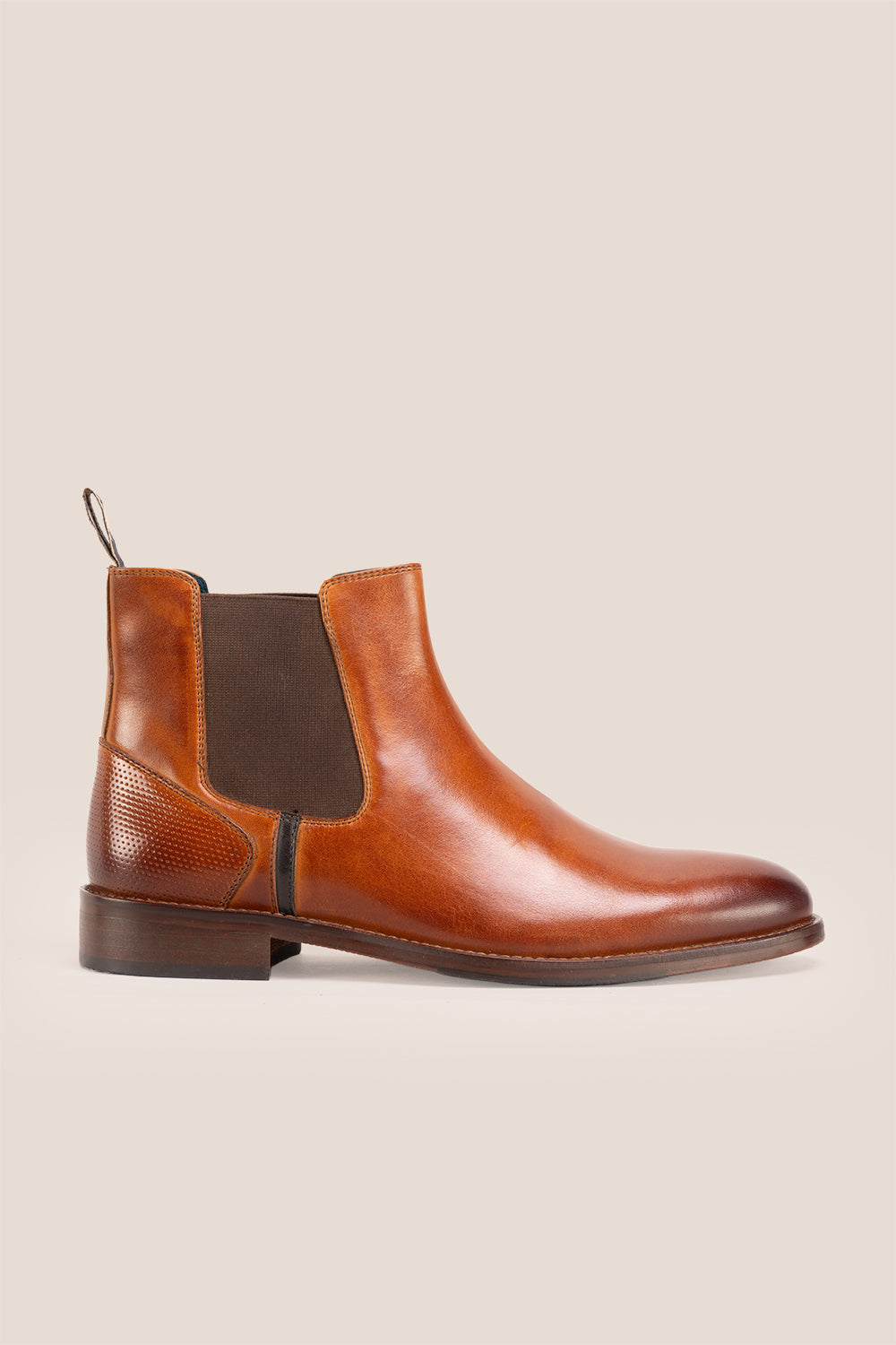 Jack Tan Chelsea boots for men made with premium leather, lambskin lining, and a handmade sole—offering comfort, craftsmanship, and timeless sophistication.