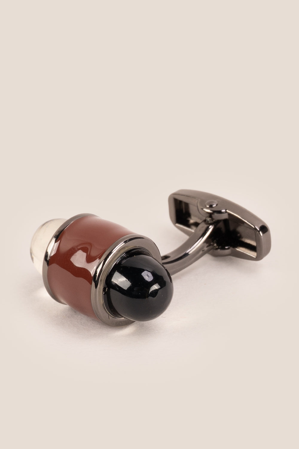 Rex Brown men’s cufflinks – classic formal cufflinks for men, ideal for business and special occasions.