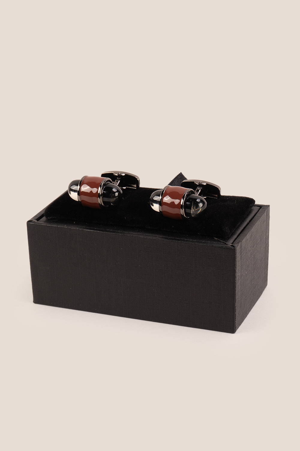 Rex Brown men’s cufflinks – classic formal cufflinks for men, ideal for business and special occasions.
