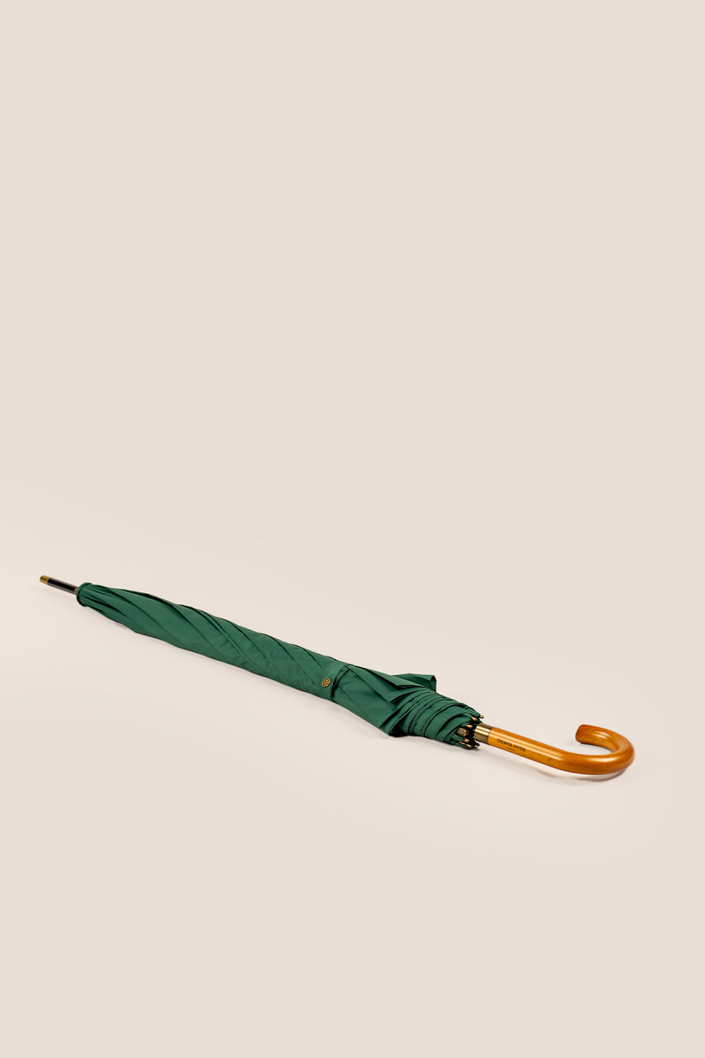 Jaxon Racing Green Curved Handle Long Umbrella | Oswin Hyde.