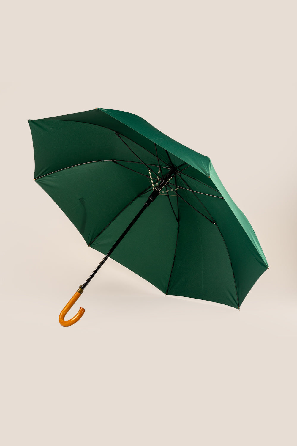 Jaxon Racing Green Curved Handle Long Umbrella | Oswin Hyde.