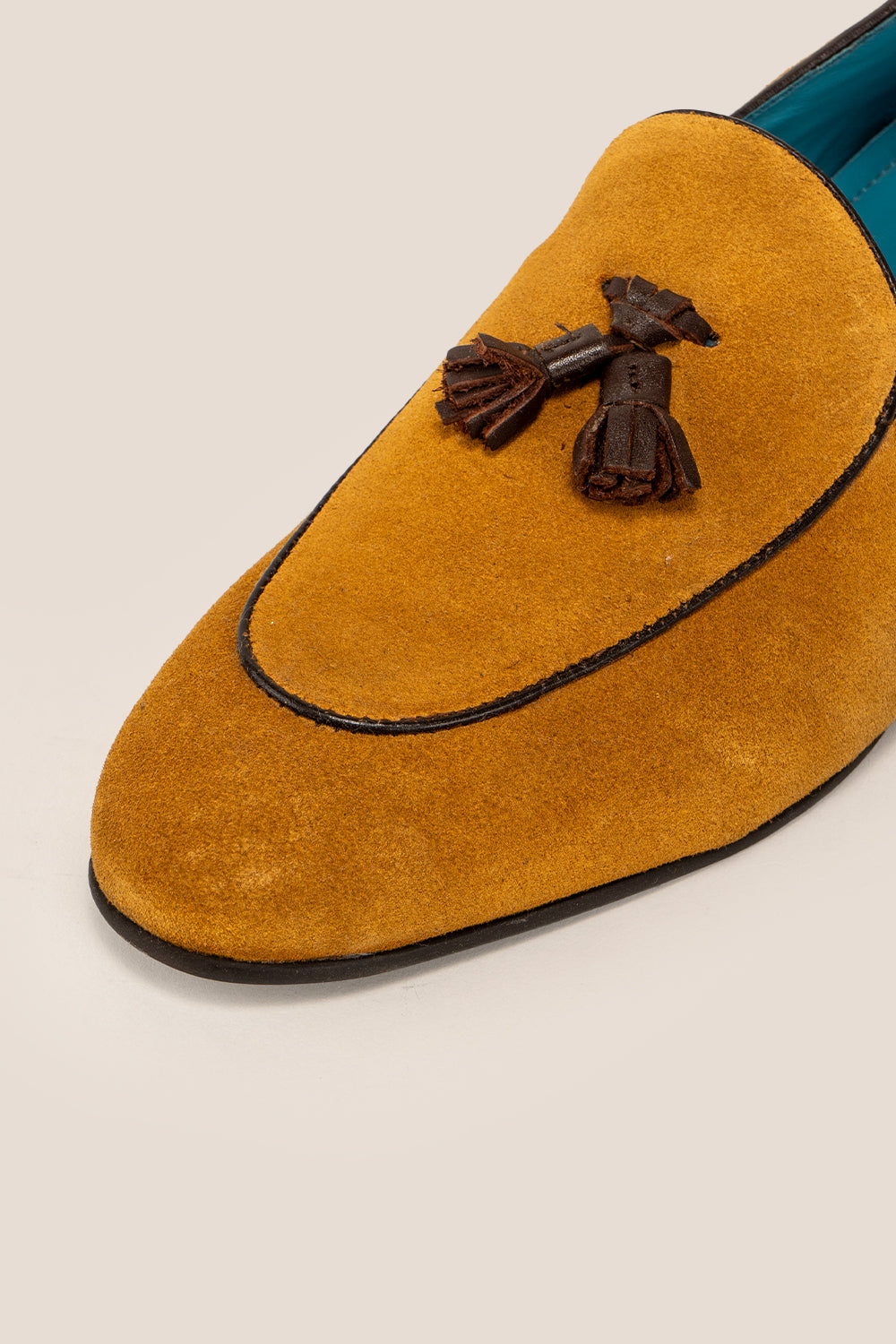 Barclays Tan suede tassel loafer for men, crafted with premium suede and detailed tassels, perfect for formal and smart casual wear.