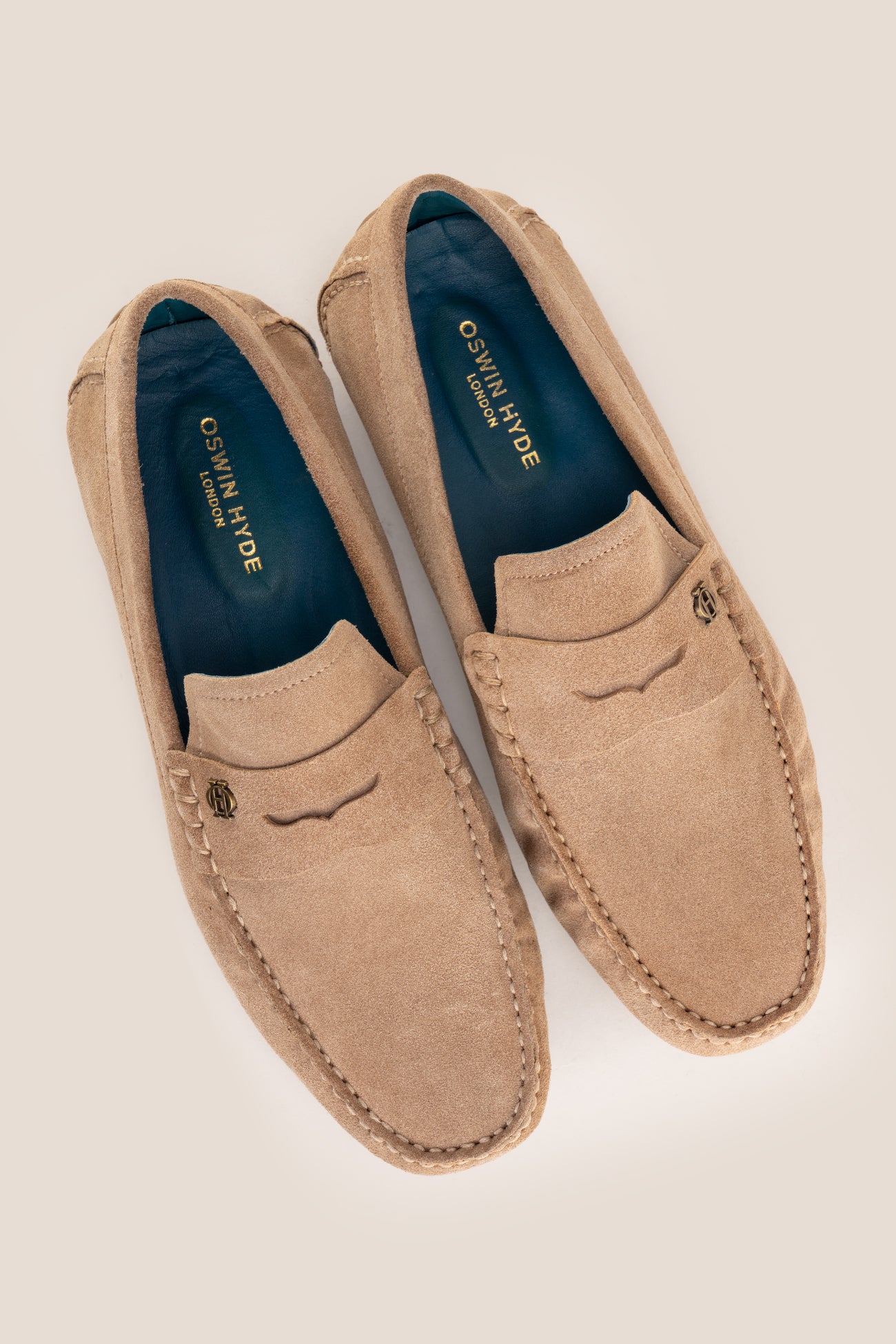 Jenson Sand driving loafer soft suede in a warm sand tone with style and practicality