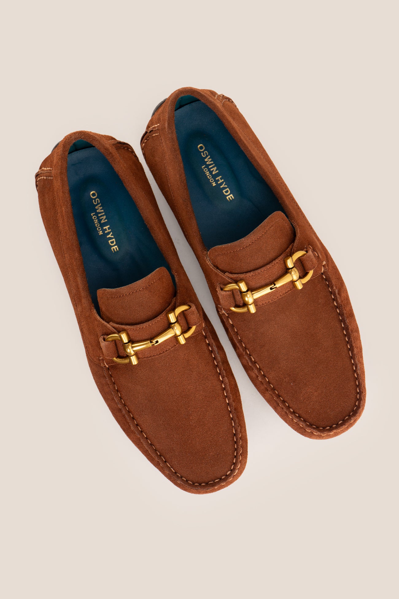 Nigel Tobacco Suede driving loafer comfort and control with horsebit design