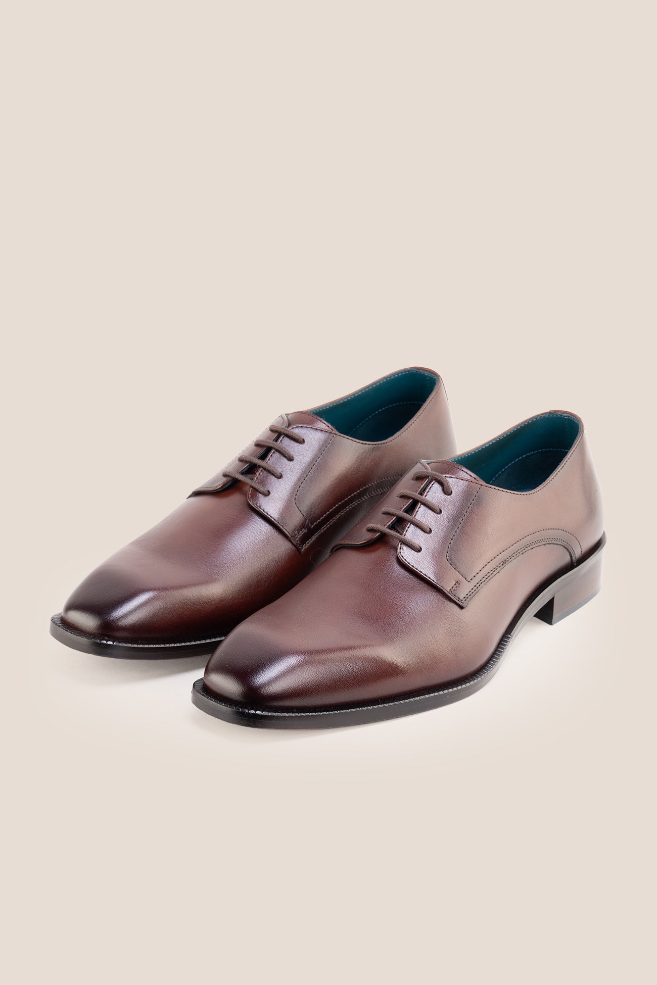 Oswin Hyde's Malcolm brown leather Derby shoe for formal and casual occasions