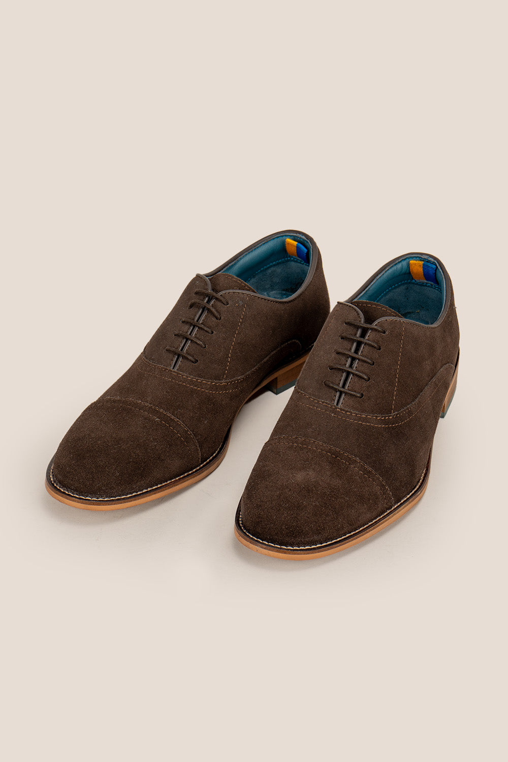 William Brown men’s brown leather Oxford lace-up shoes, designed for formal occasions and smart casual style.