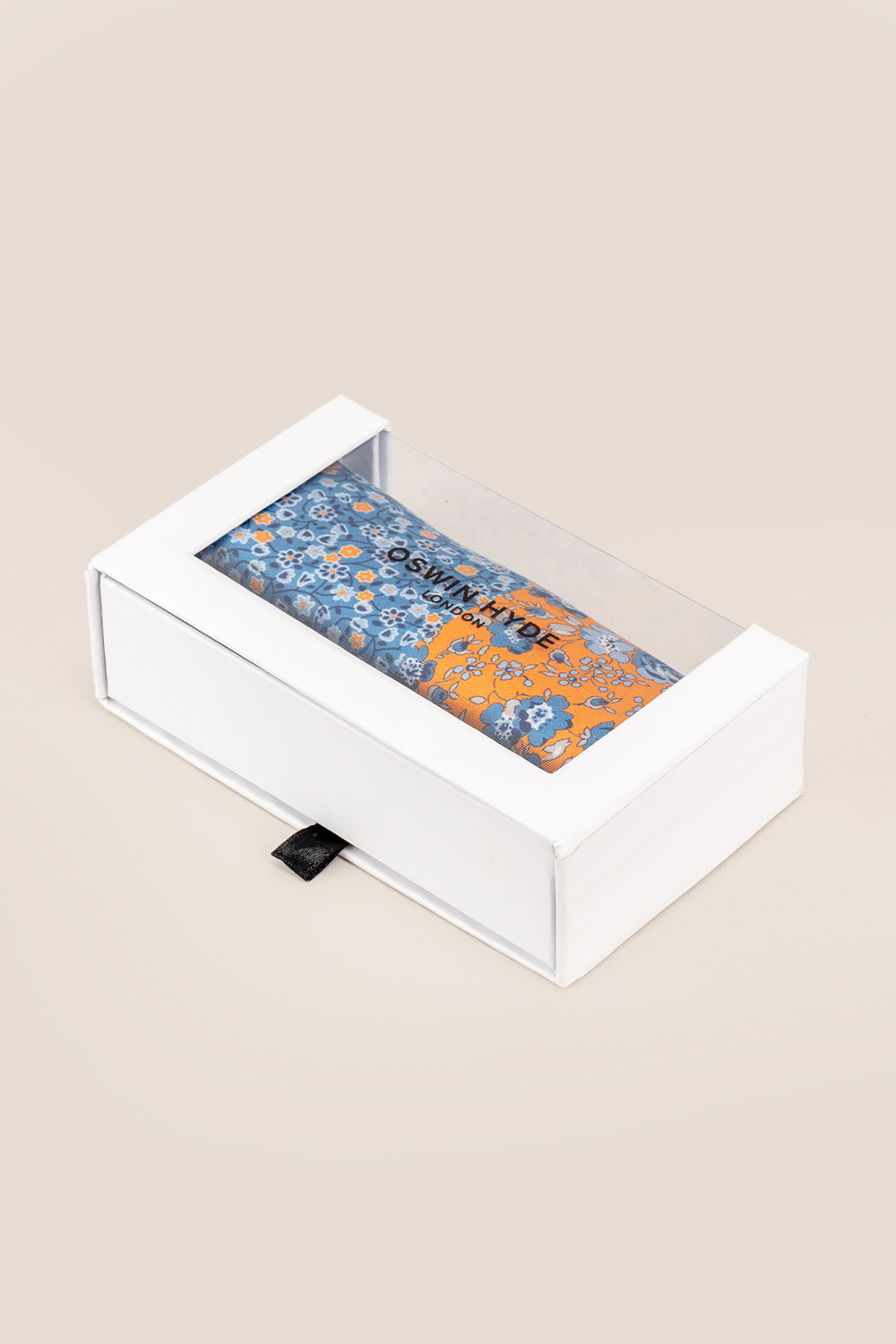 Yellow 4-way men's silk pocket square with bold, elegant finish—ideal as a handkerchief or blazer accent for formal or casual wear.