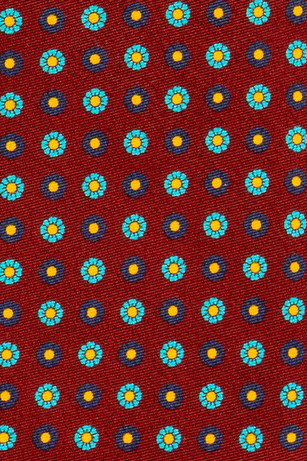 Burgundy Geometric Pattern Silk Tie with sophisticated design, perfect for weddings, formal events, and smart attire.