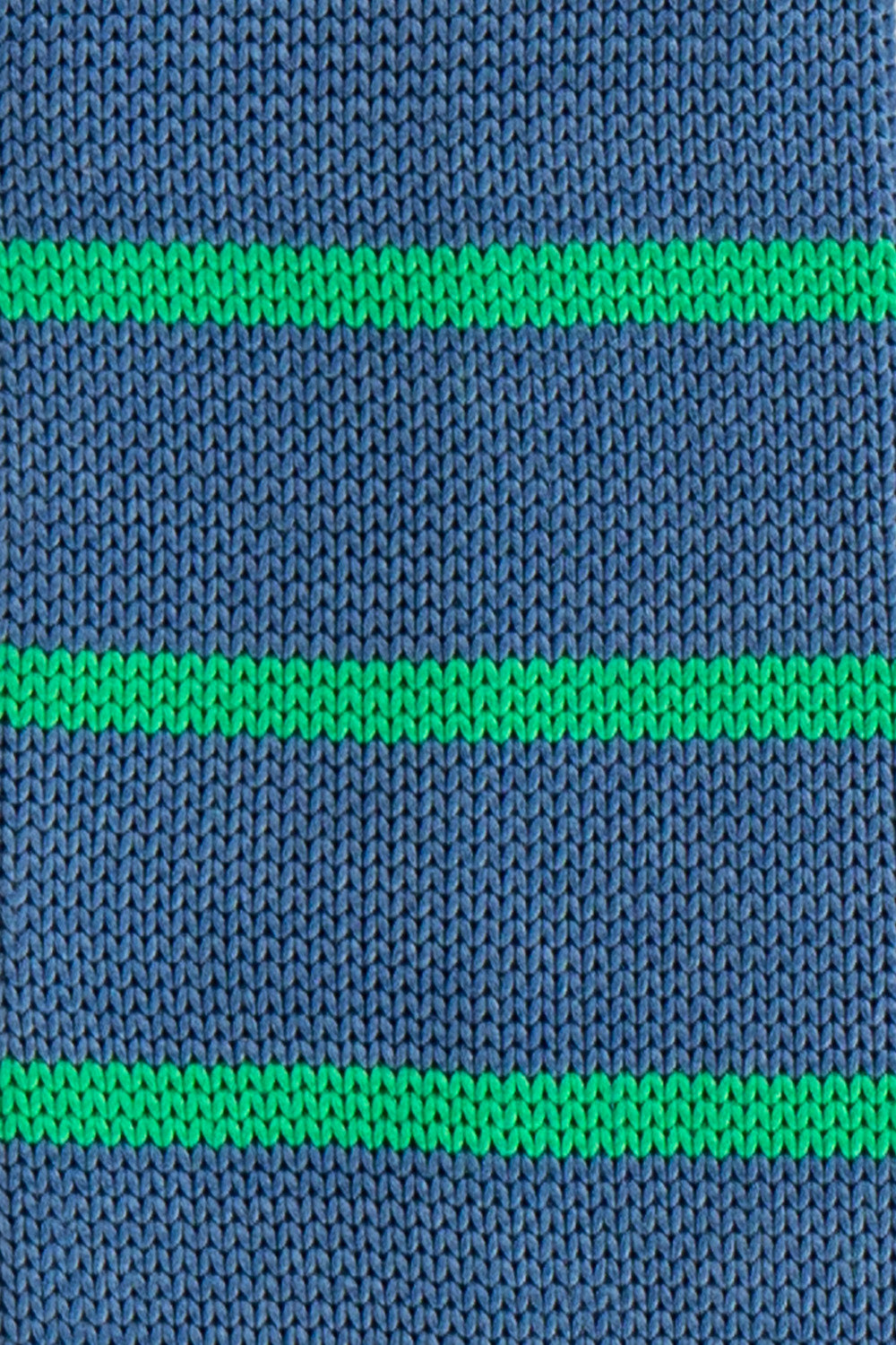 Jack Teal/Green knitted tie with striped design, perfect for weddings, evening events, and formal occasions.