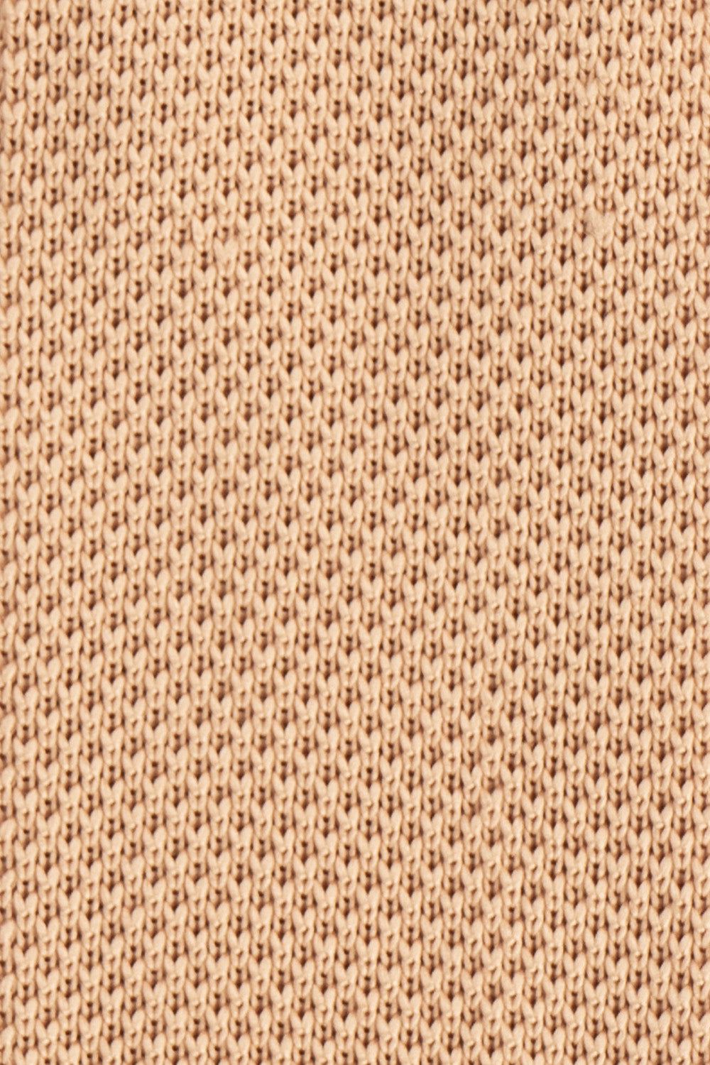 Ash Beige knitted tie with hand finishing, perfect for weddings and formal occasions.