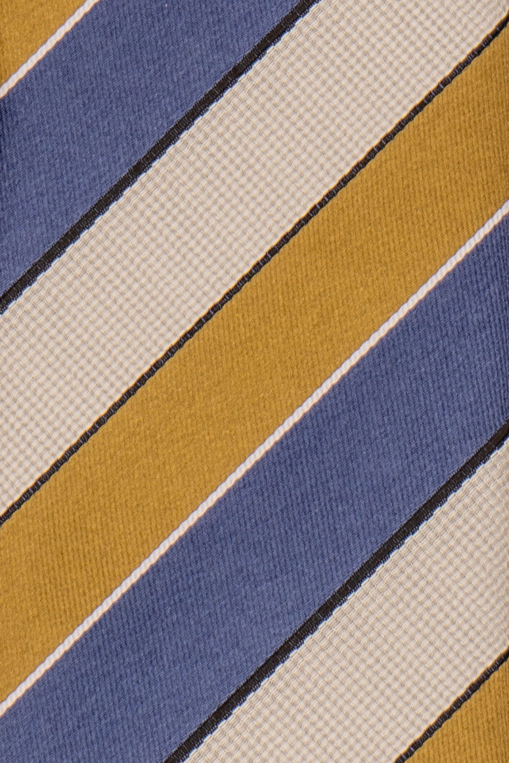 Archie Navy/Brown tie with striped design, ideal for weddings, parties, and formal occasions.