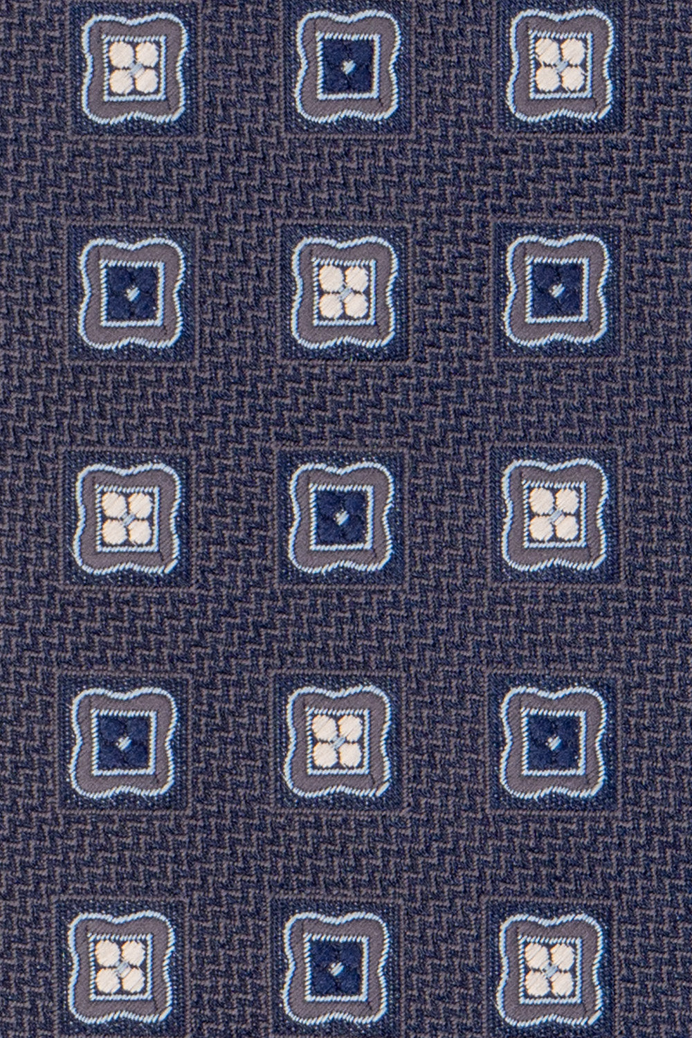 Theo Navy tie with geometric pattern, perfect for weddings and formal gatherings.