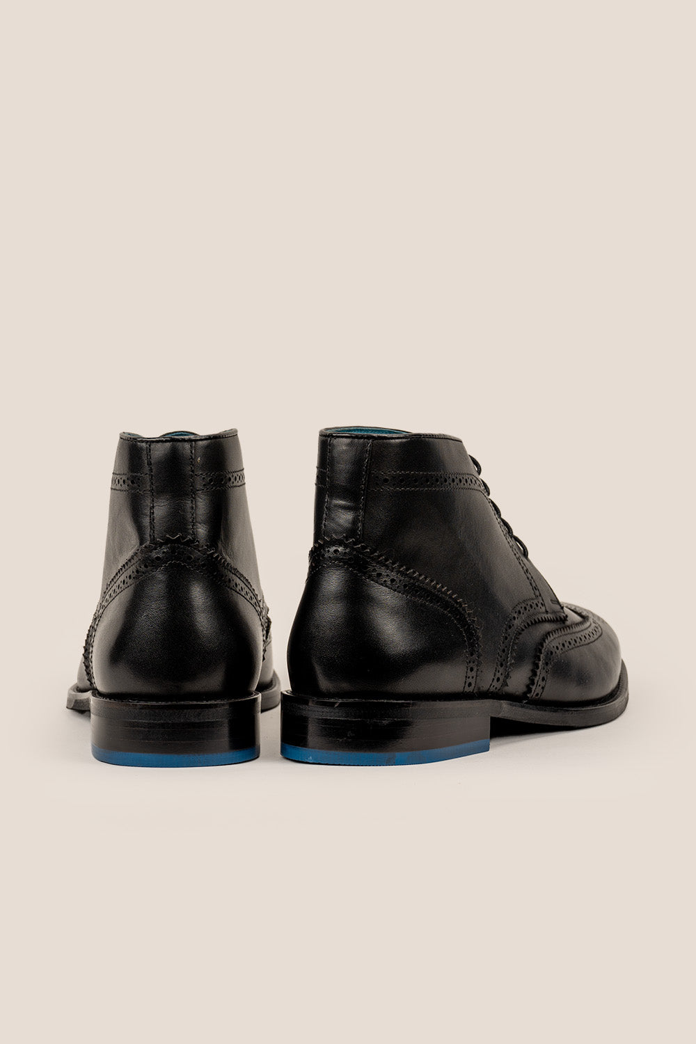 Watson black leather chukka boots for men with minimalist design and premium finish—versatile dress boots ideal for office or smart-casual wear.