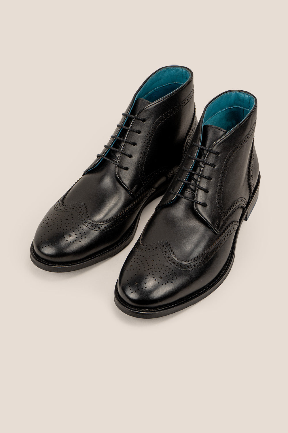 Watson black leather chukka boots for men with minimalist design and premium finish—versatile dress boots ideal for office or smart-casual wear.