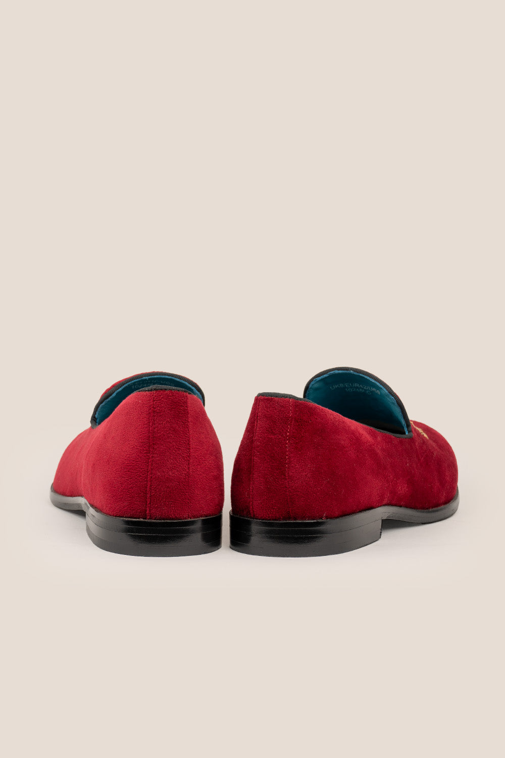 Archer Bordo velvet slip-on loafers for men featuring plush velvet material and sleek design, ideal for formal and smart casual occasions.