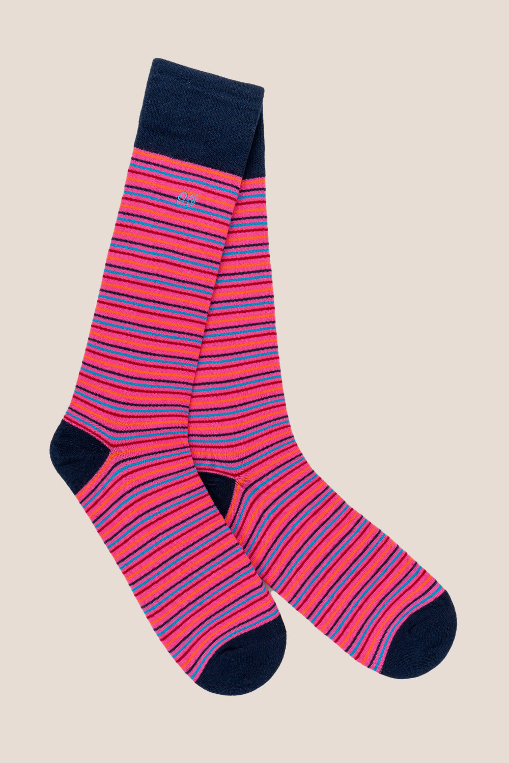 Oswin Hyde Contemporary six pairs of premium socks for men, featuring unique designs and timeless block colours.