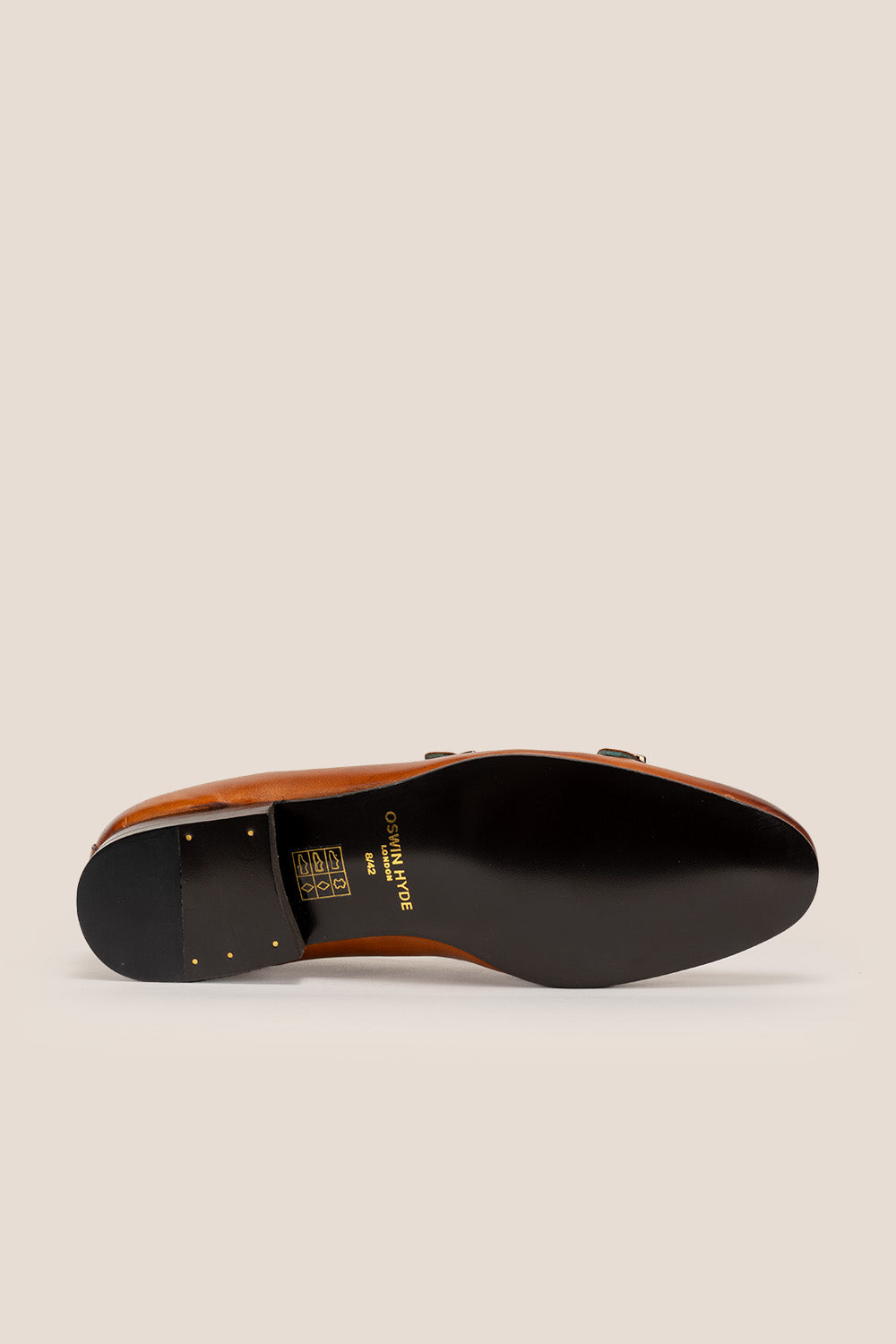 Clifford Tan monk leather loafers for men crafted with premium tan leather and classic monk strap design, ideal for formal and smart casual wear.