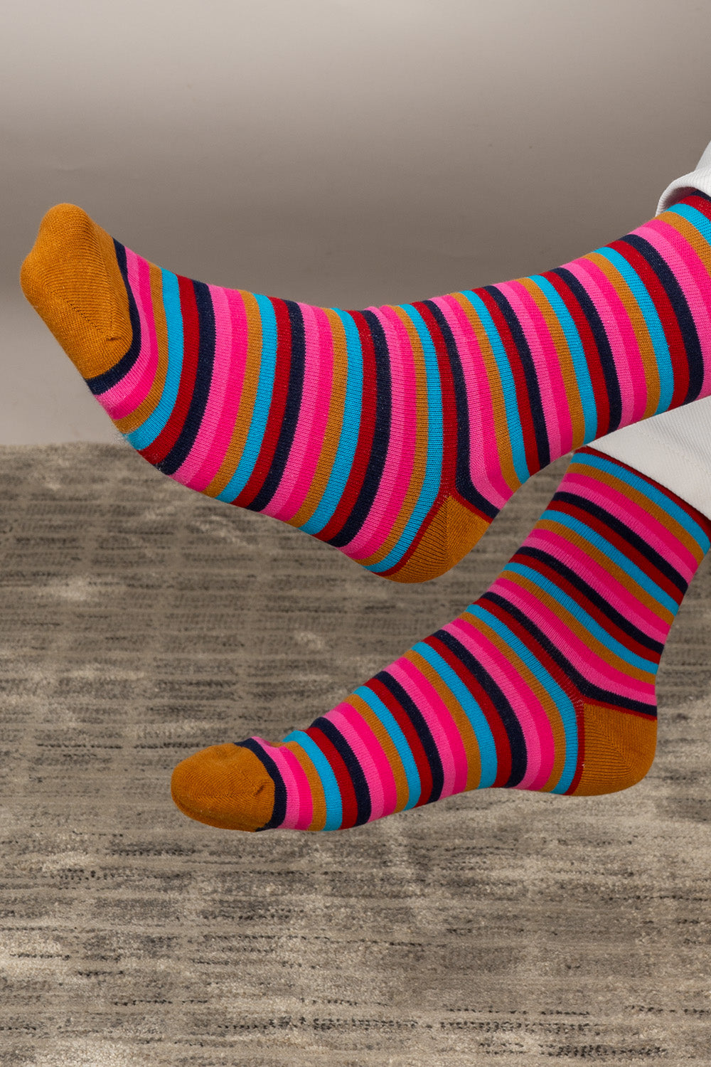Oswin Hyde Contemporary six pairs of premium socks for men, featuring unique designs and timeless block colours.
