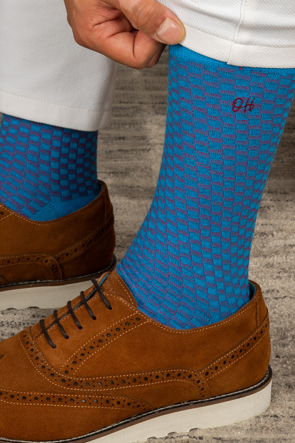 Oswin Hyde City three pairs of high-quality cotton socks for men, featuring unique prints and style.
