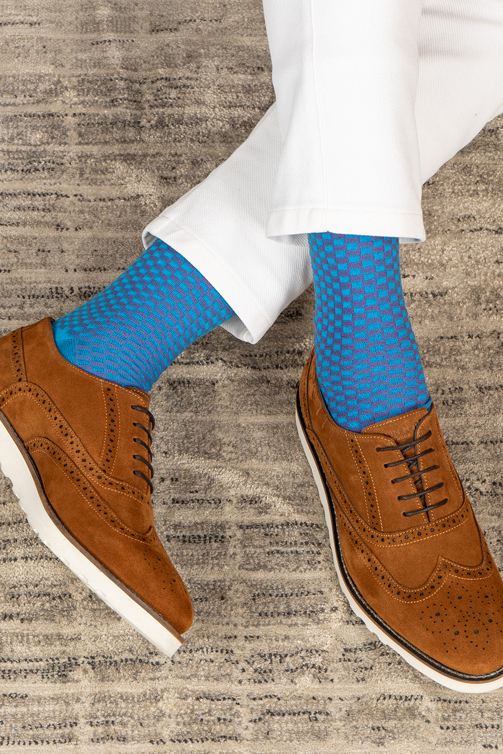 Oswin Hyde City three pairs of high-quality cotton socks for men, featuring unique prints and style.