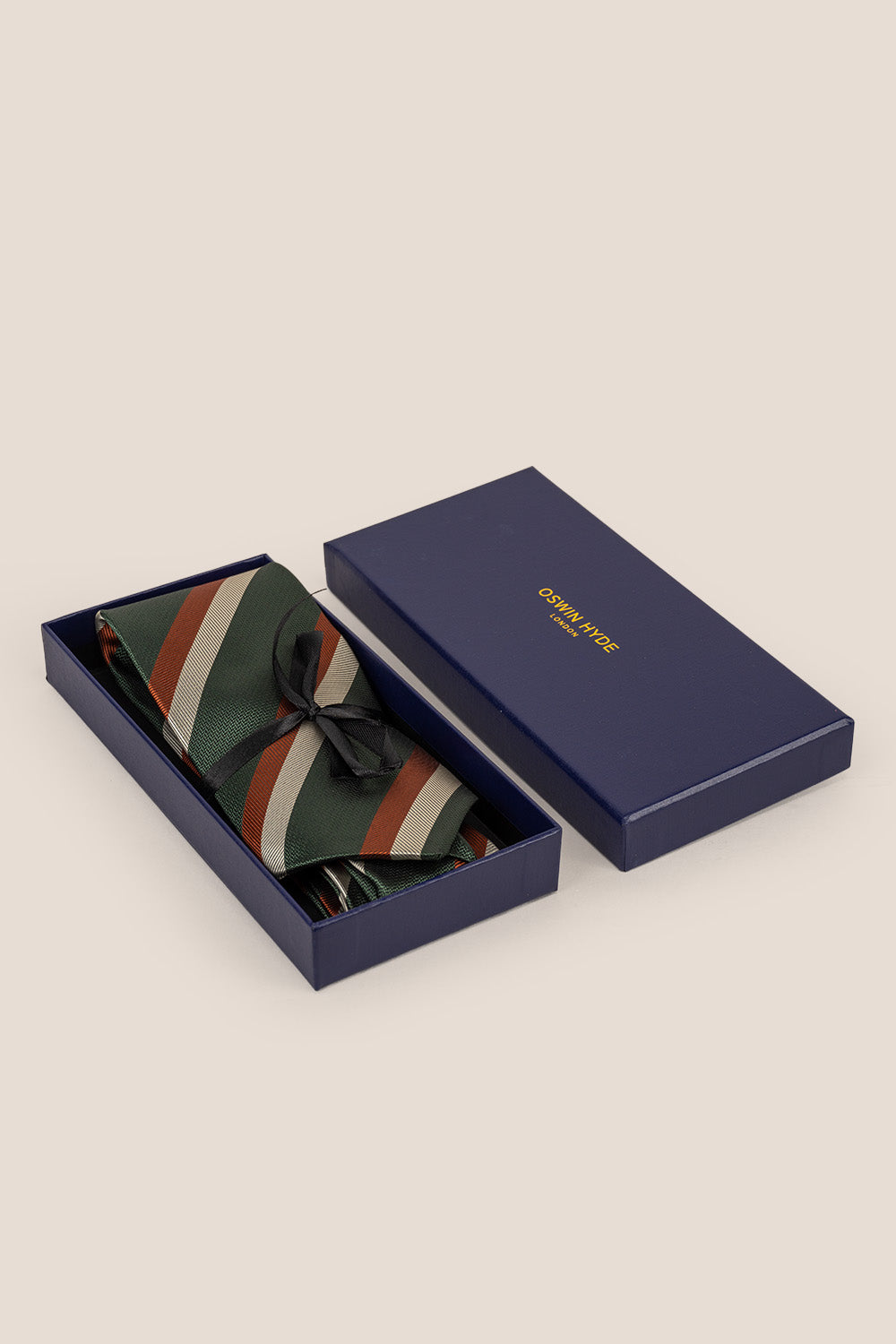 Vintage Stripe Green tie with subtle design, perfect for weddings, office wear, and formal occasions.