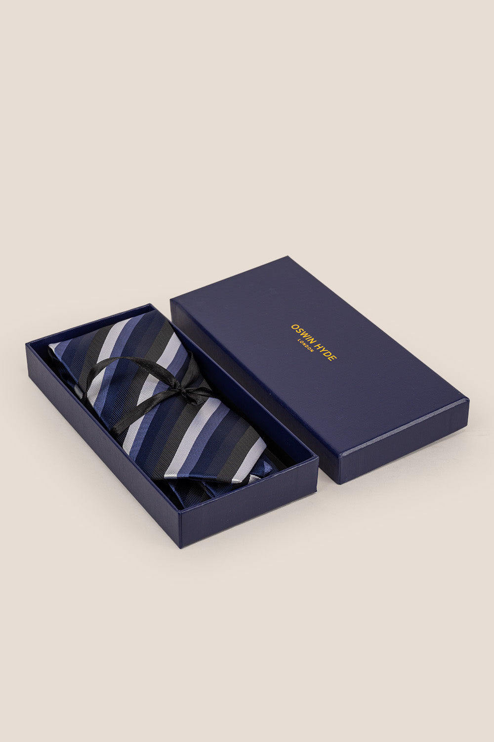 Classic Multi Stripe Blue tie with stylish design, perfect for weddings, office wear, and casual outings.