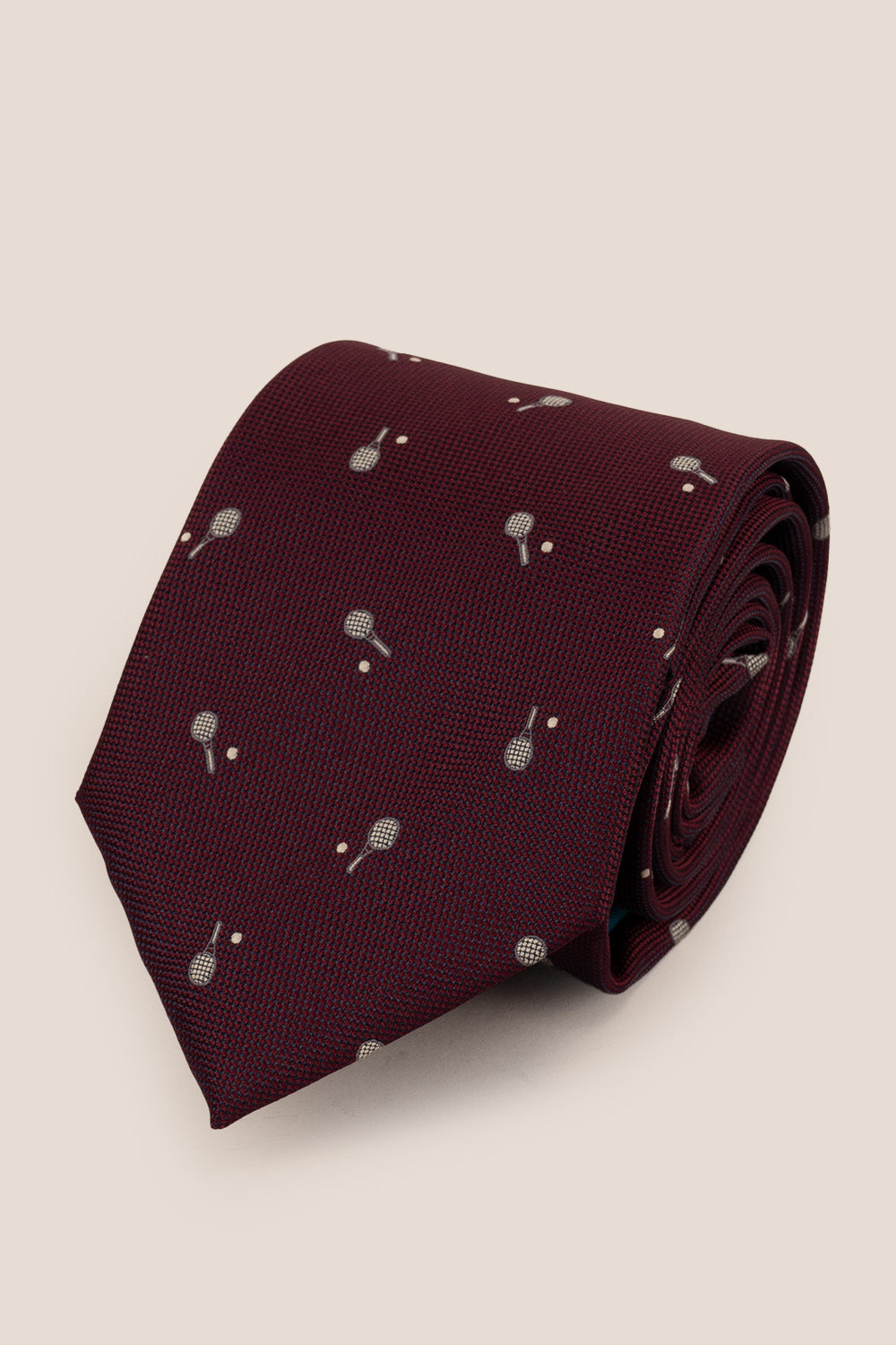 Tennis Bordo tie with premium design, ideal for weddings, office wear, and casual outings.