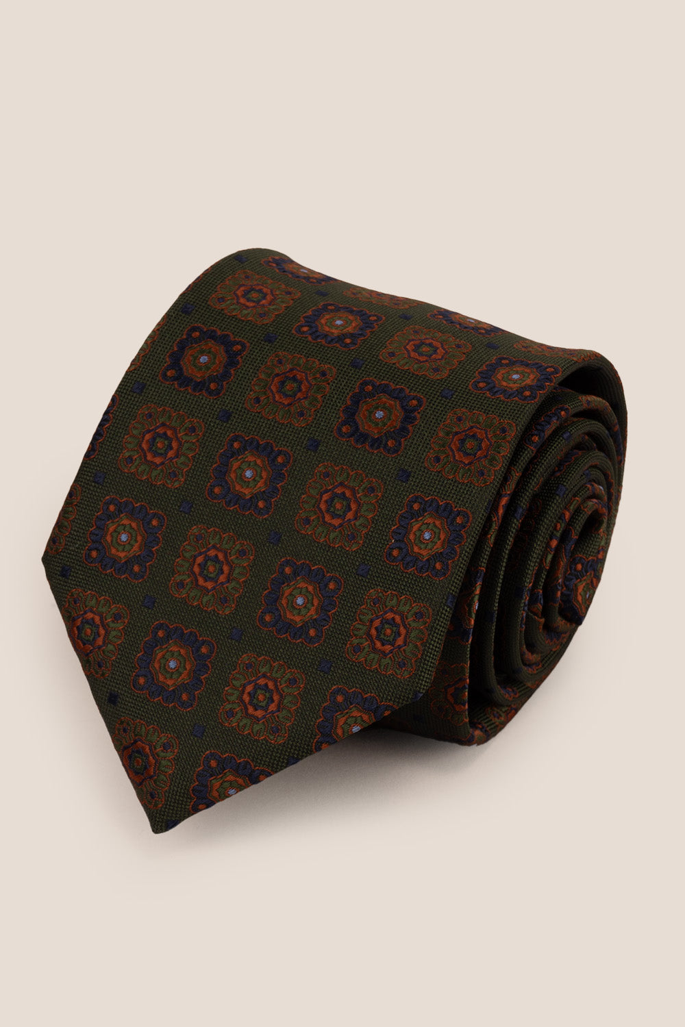 Vintage Green tie with elegant design, ideal for weddings, office meetings, and casual outings.