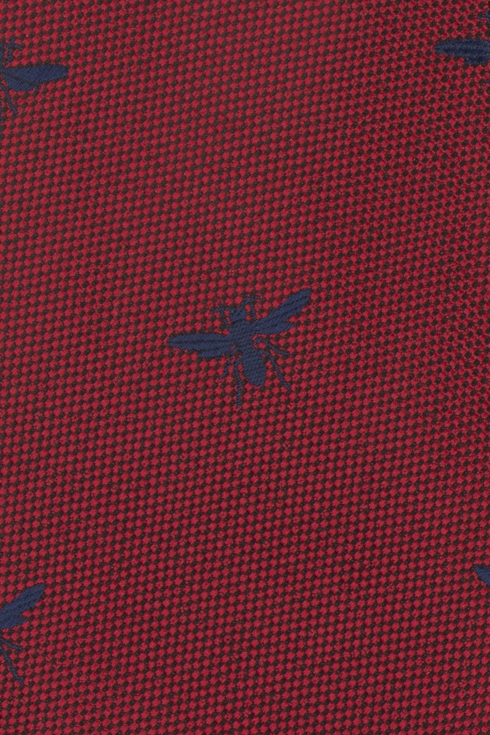 Dragonfly Red tie with luxurious design, ideal for weddings, office wear, and formal occasions.