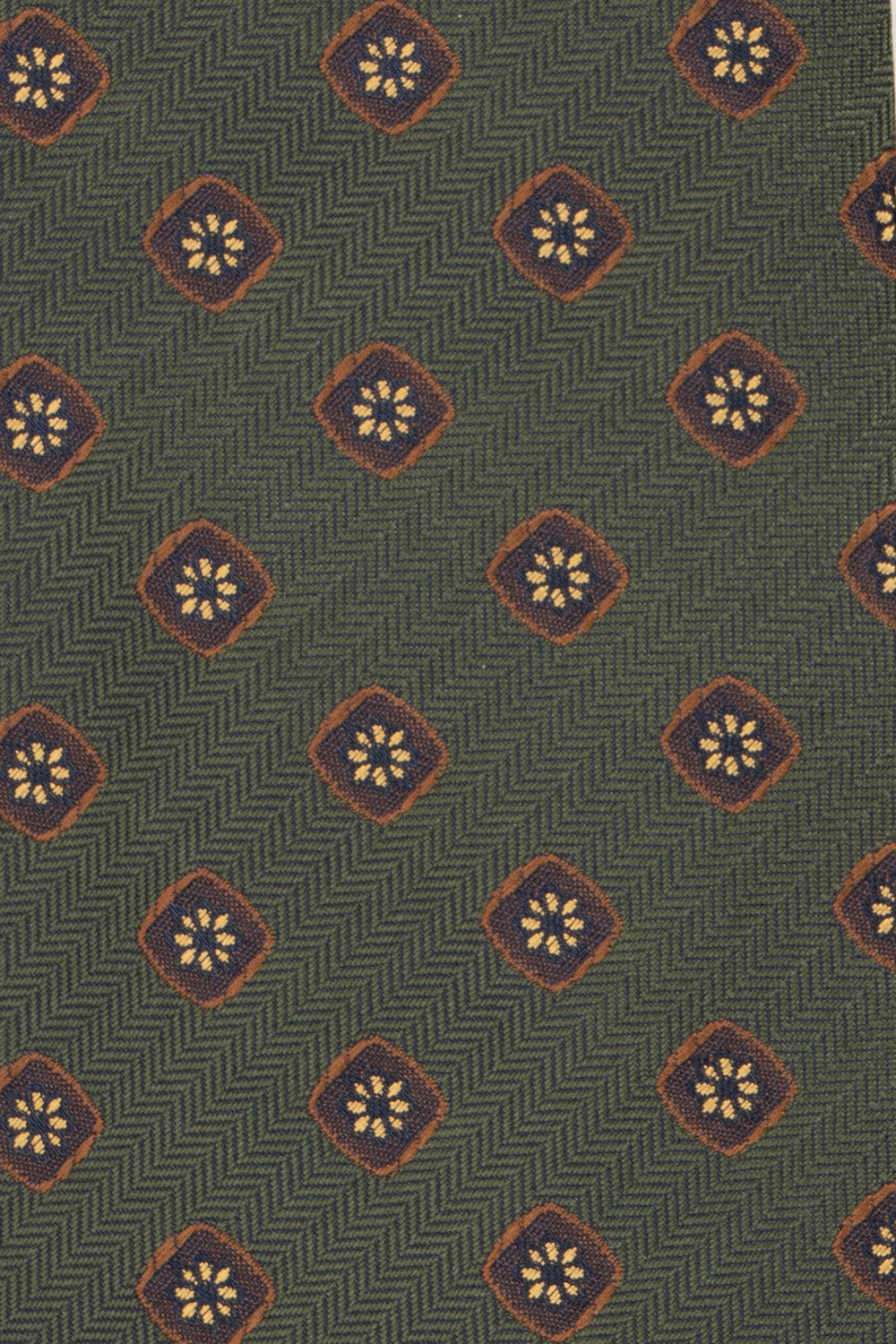 Vintage Geometric Green tie with sophisticated design, ideal for weddings, office wear, and casual outings.