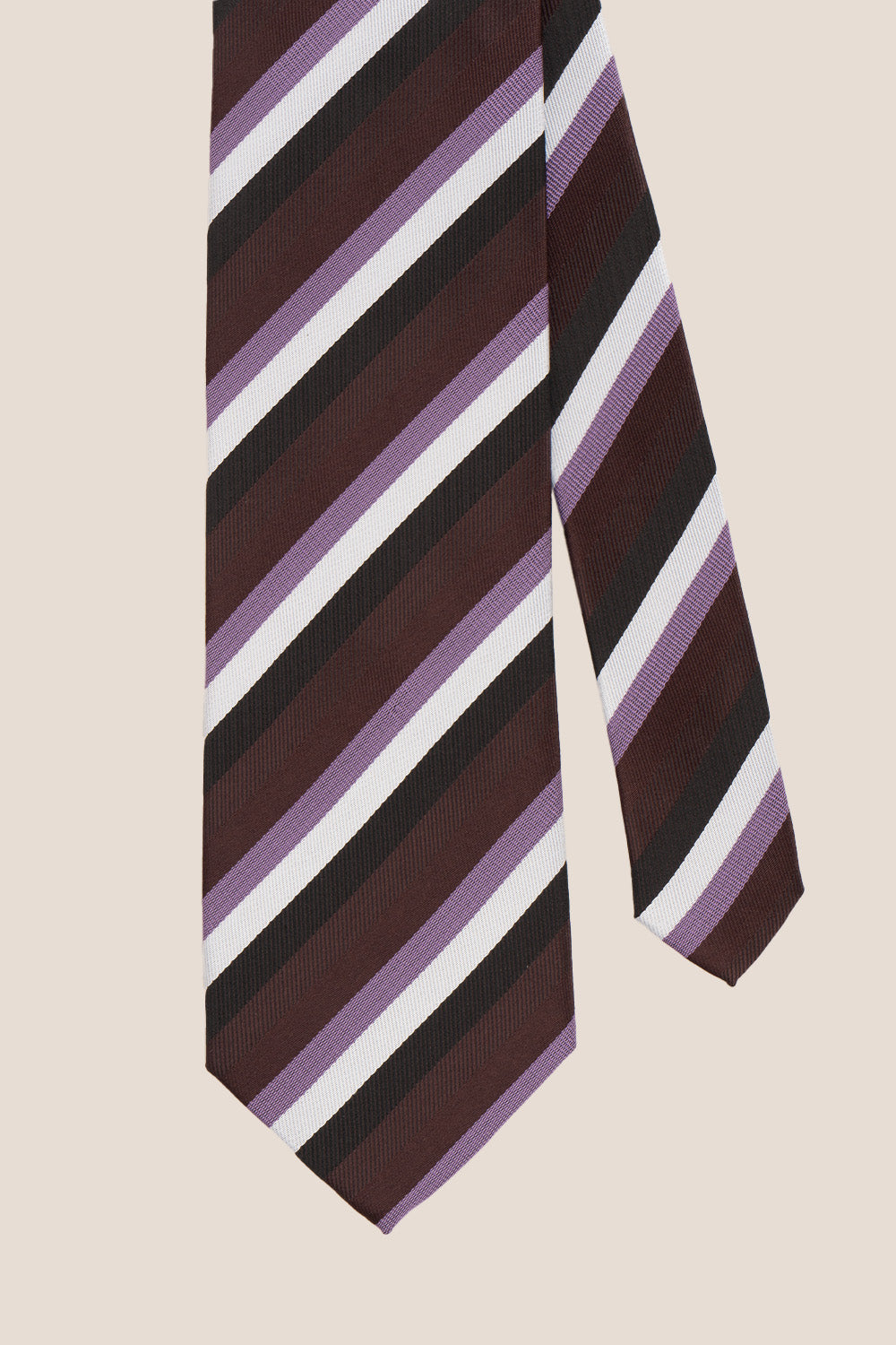 Classic Multi Stripe Bordo tie with luxurious design, ideal for weddings, office wear, and casual events.
