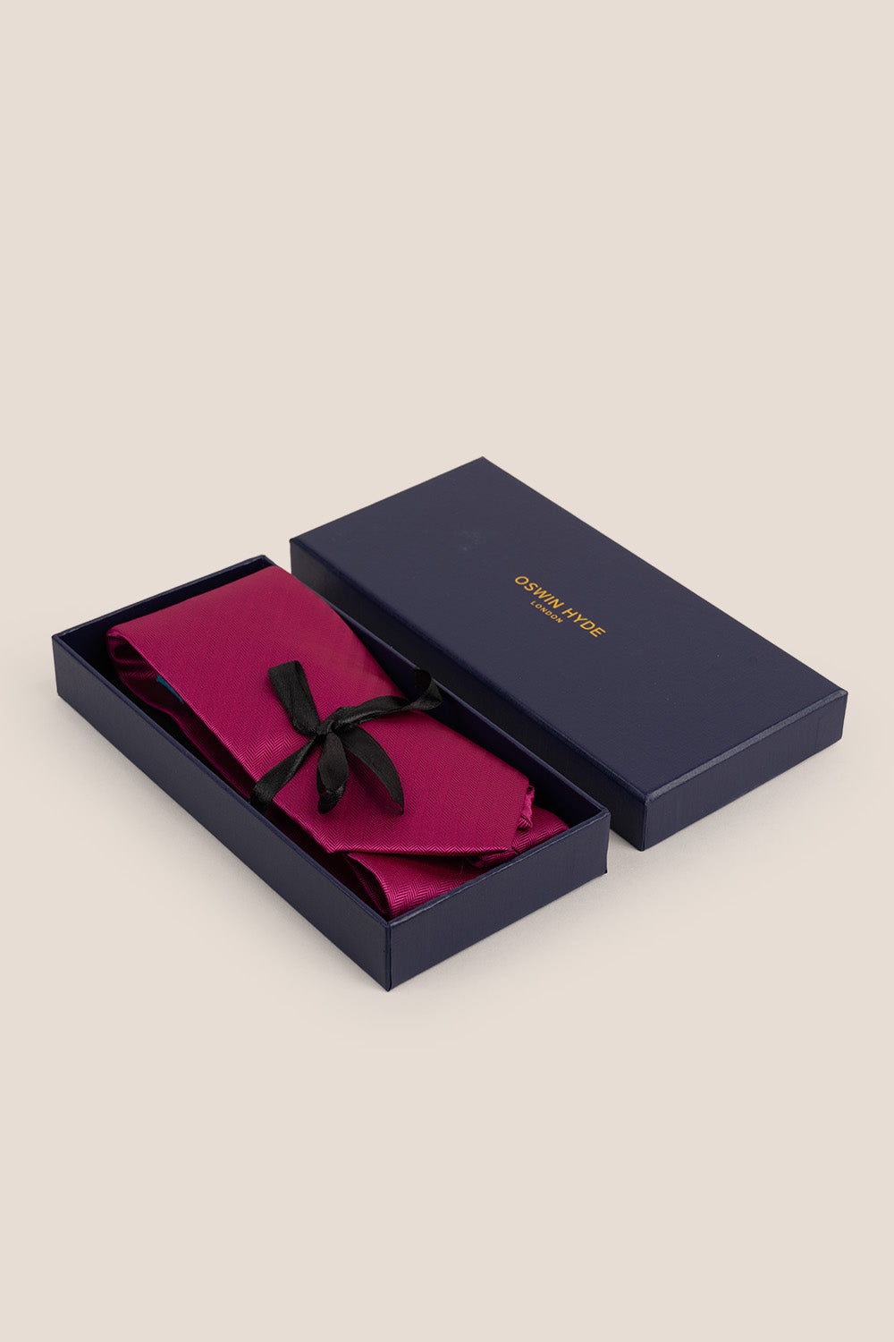 Hot Pink Self Stripe tie with luxurious design, ideal for weddings, office wear, and formal occasions.