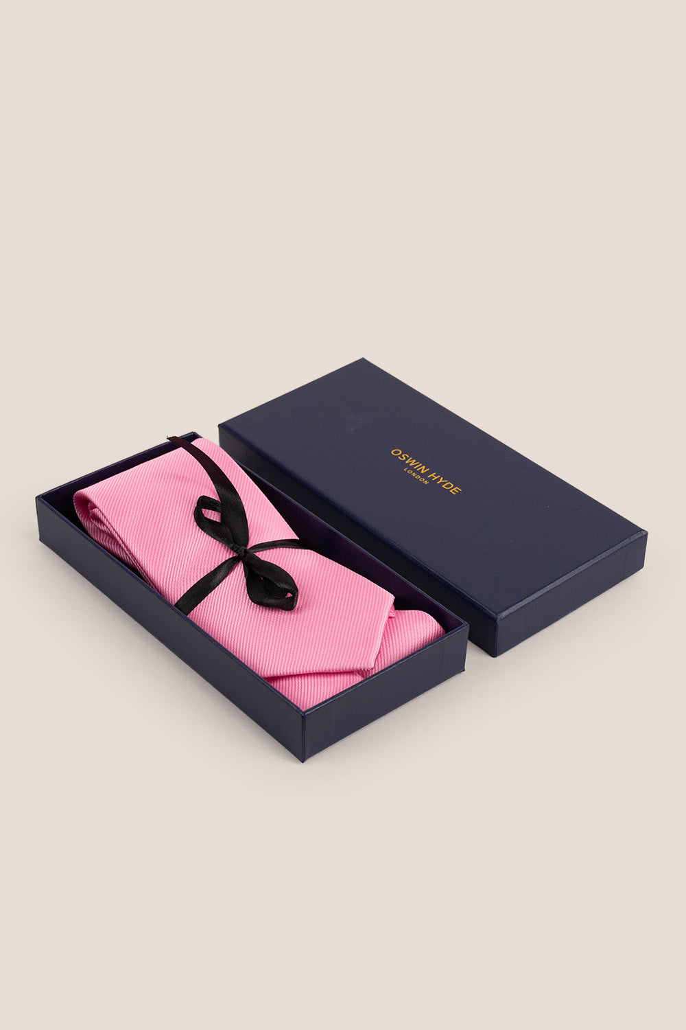 Pink Ribbed tie with ribbed design, perfect for weddings, office wear, and formal occasions.