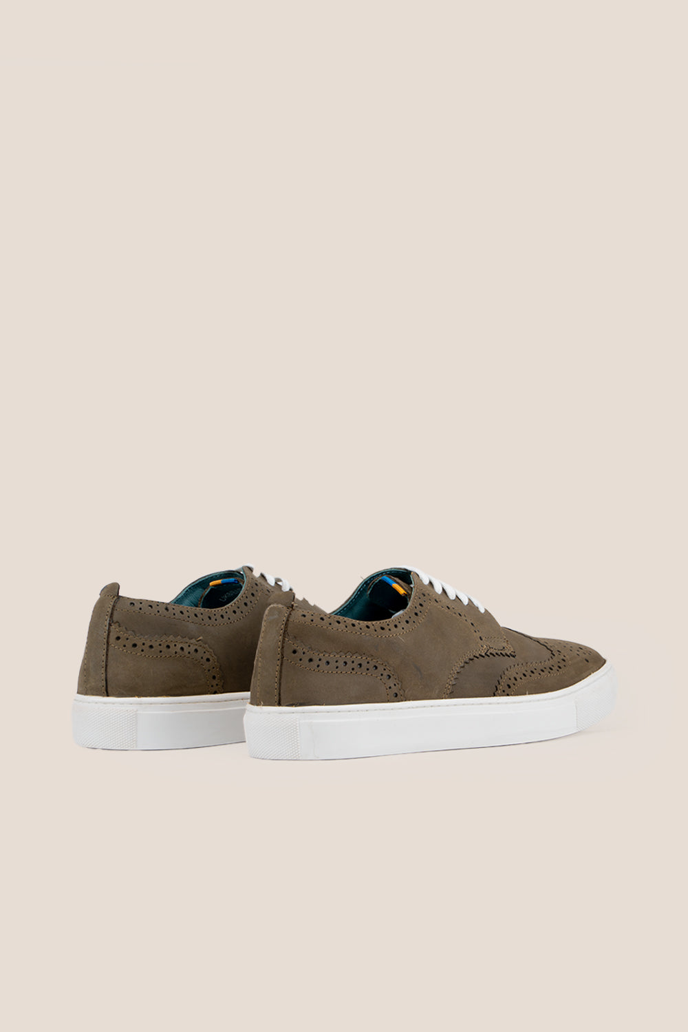 Stan Green Leather Brogue Sneakers | Oswin Hyde