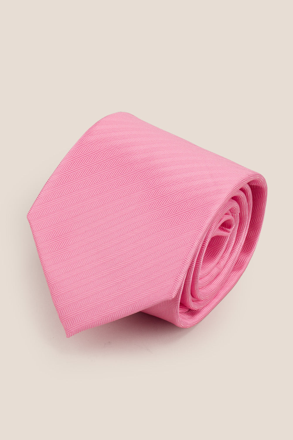 Pink Self Stripe tie with elegant design, ideal for weddings, office wear, and formal occasions.
