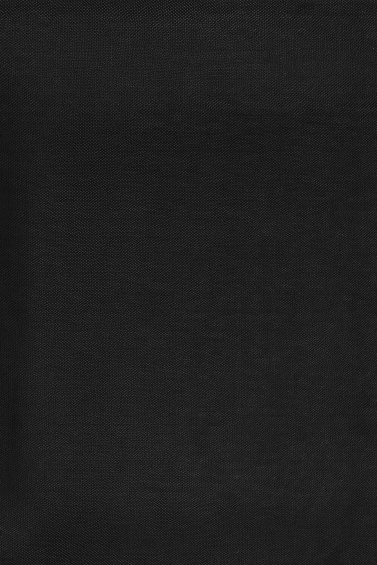 OSWIN HYDE luxury men's black silk scarf with fringed edges