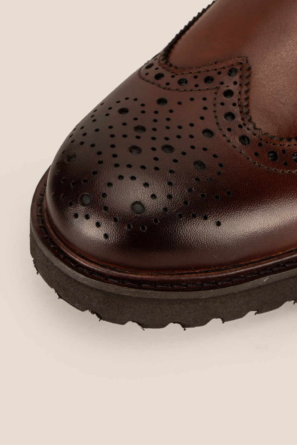 Gordon Brown Derby brogue leather shoes for men with detailed perforations, premium leather, and classic lacing — perfect for formal and smart-casual dressing.