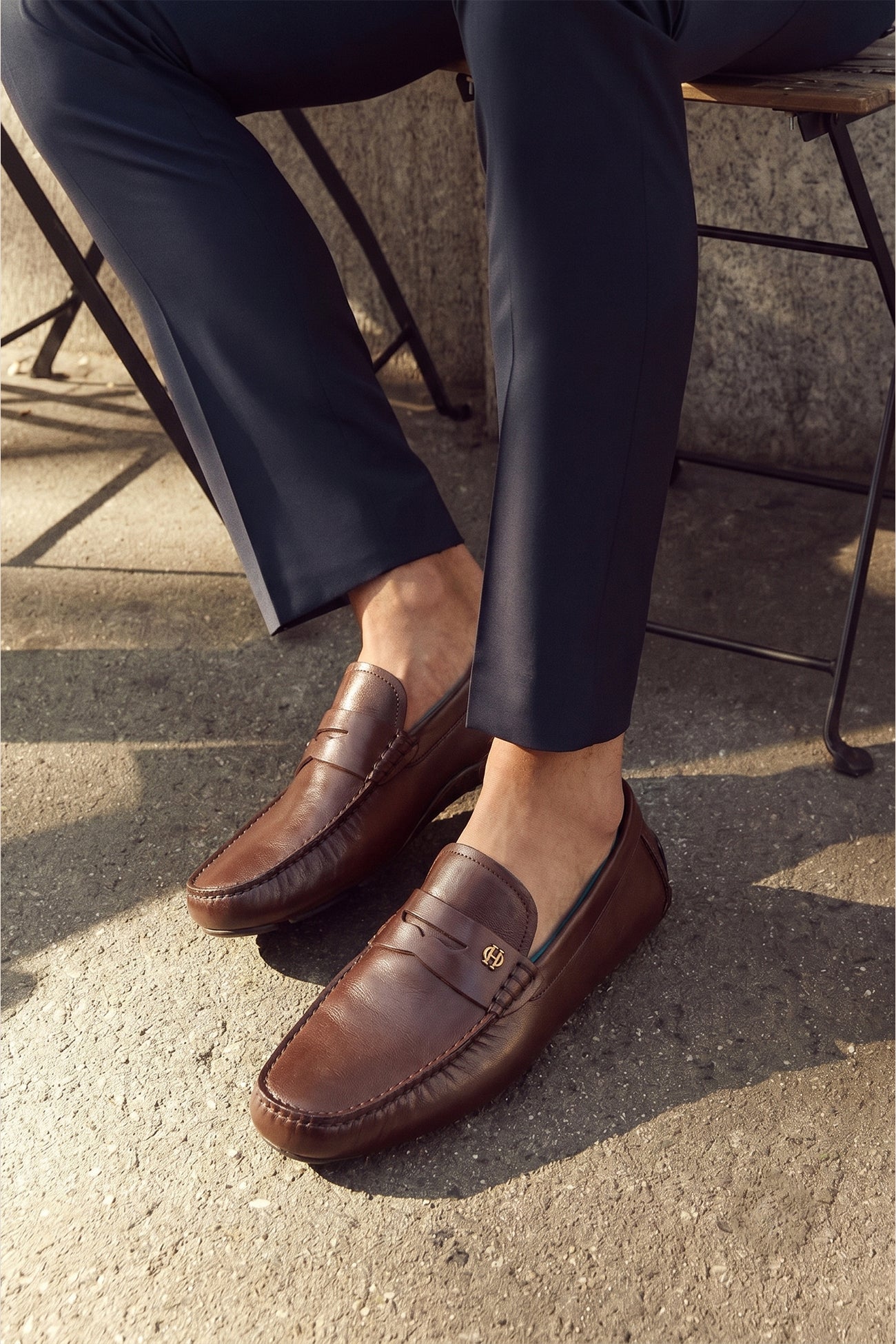 Jenson brown leather in a rich brown tone driving loafer with both style and practicality